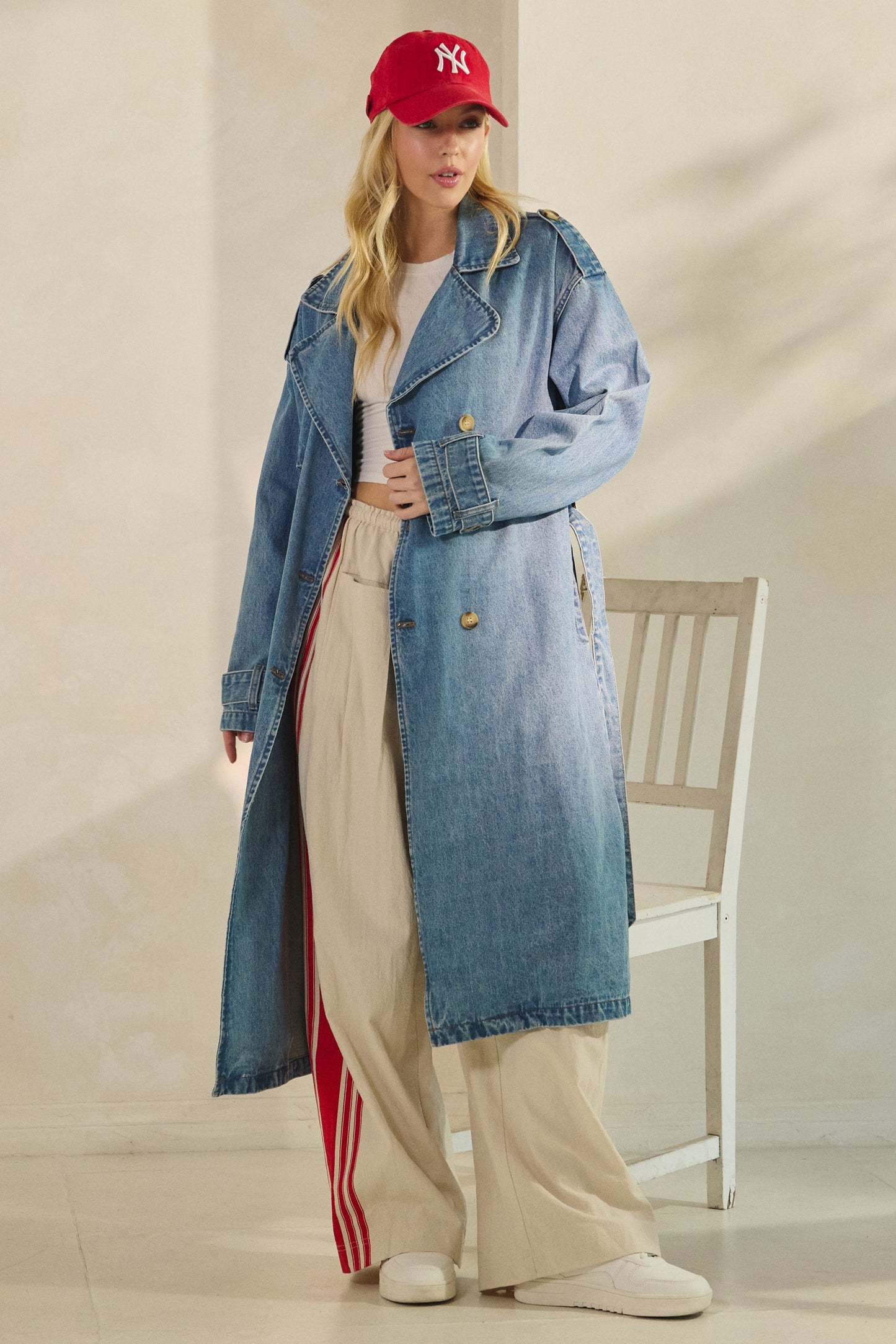 Astrid Denim Trench Coat