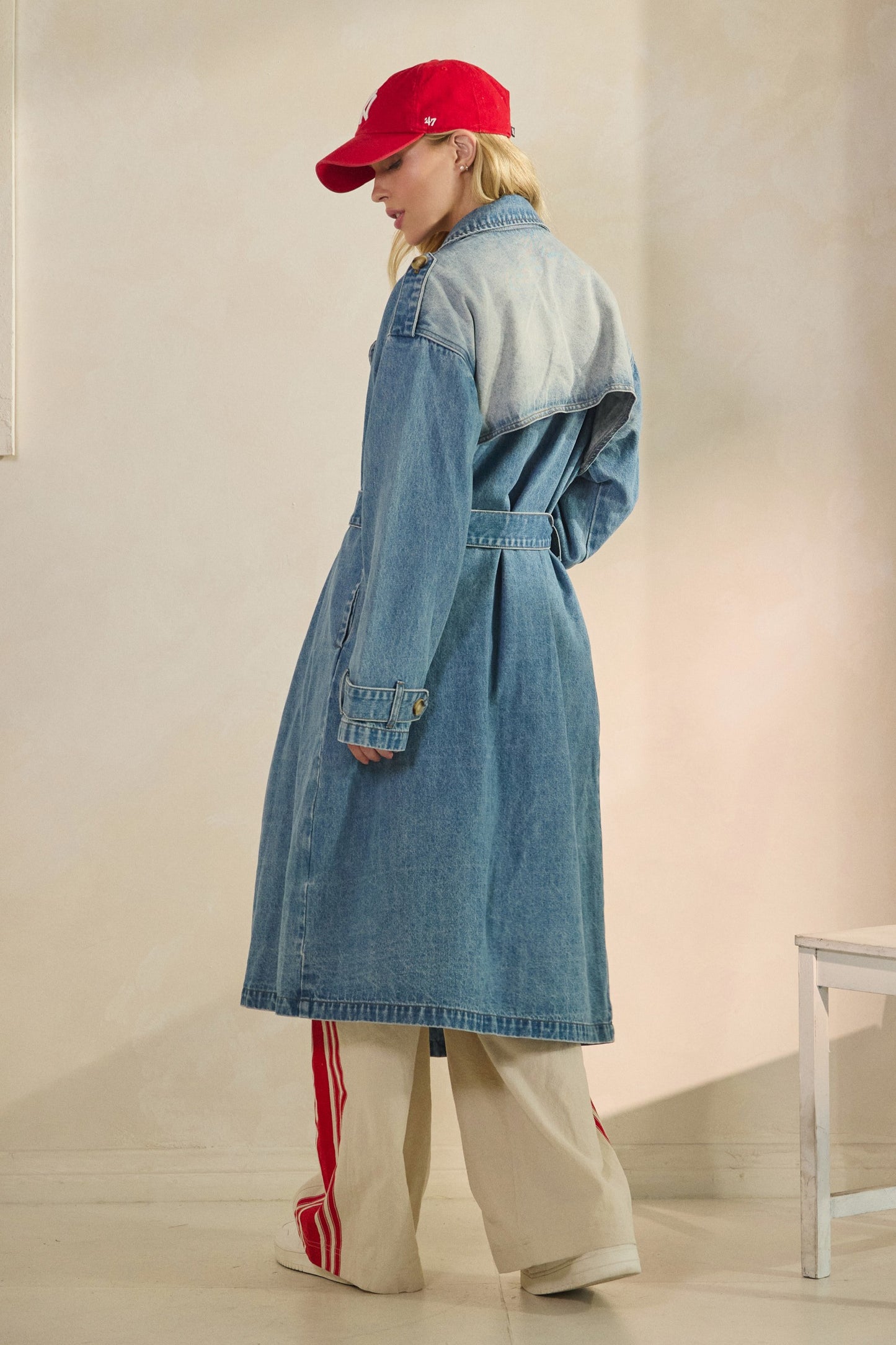Astrid Denim Trench Coat