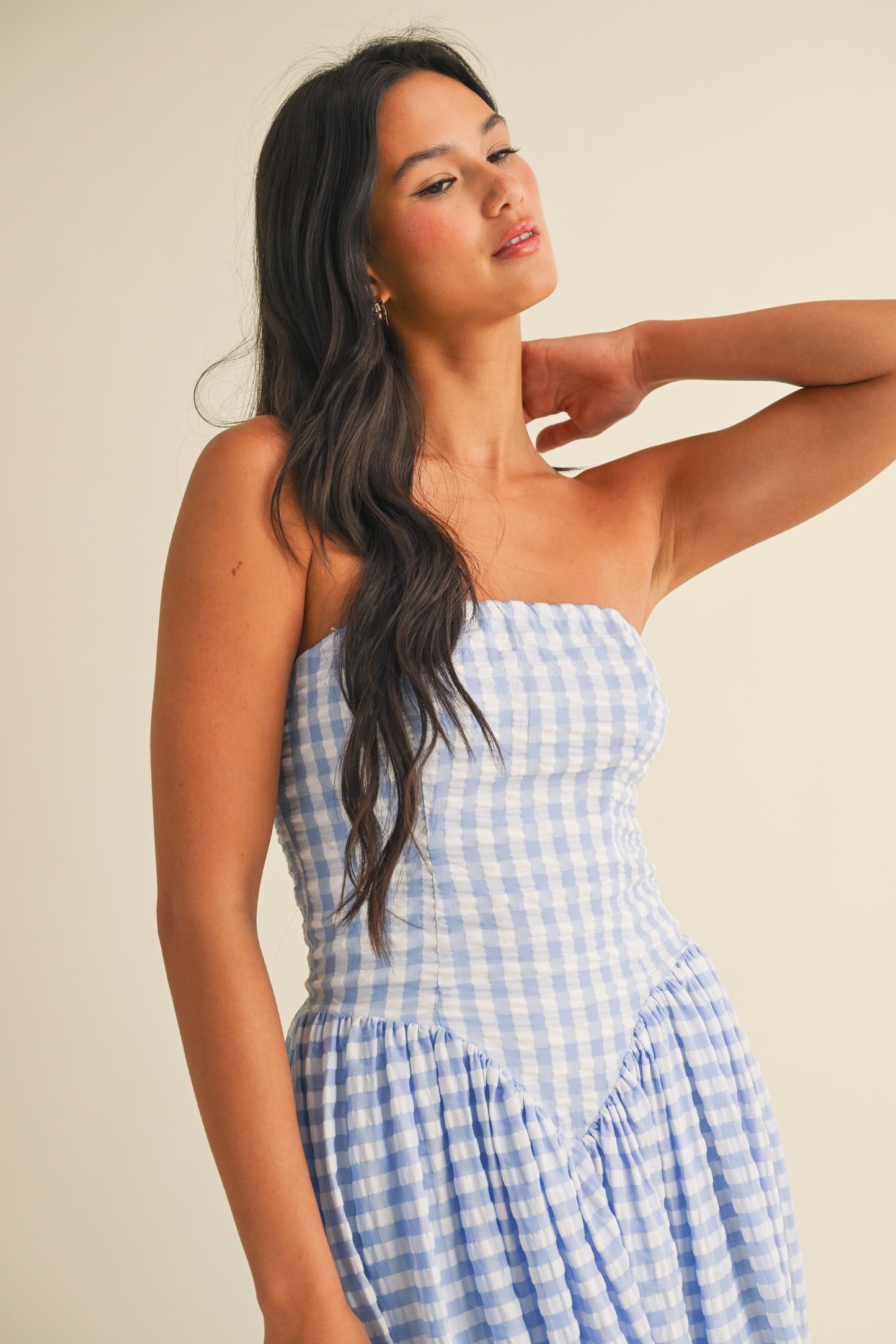River Gingham Dress