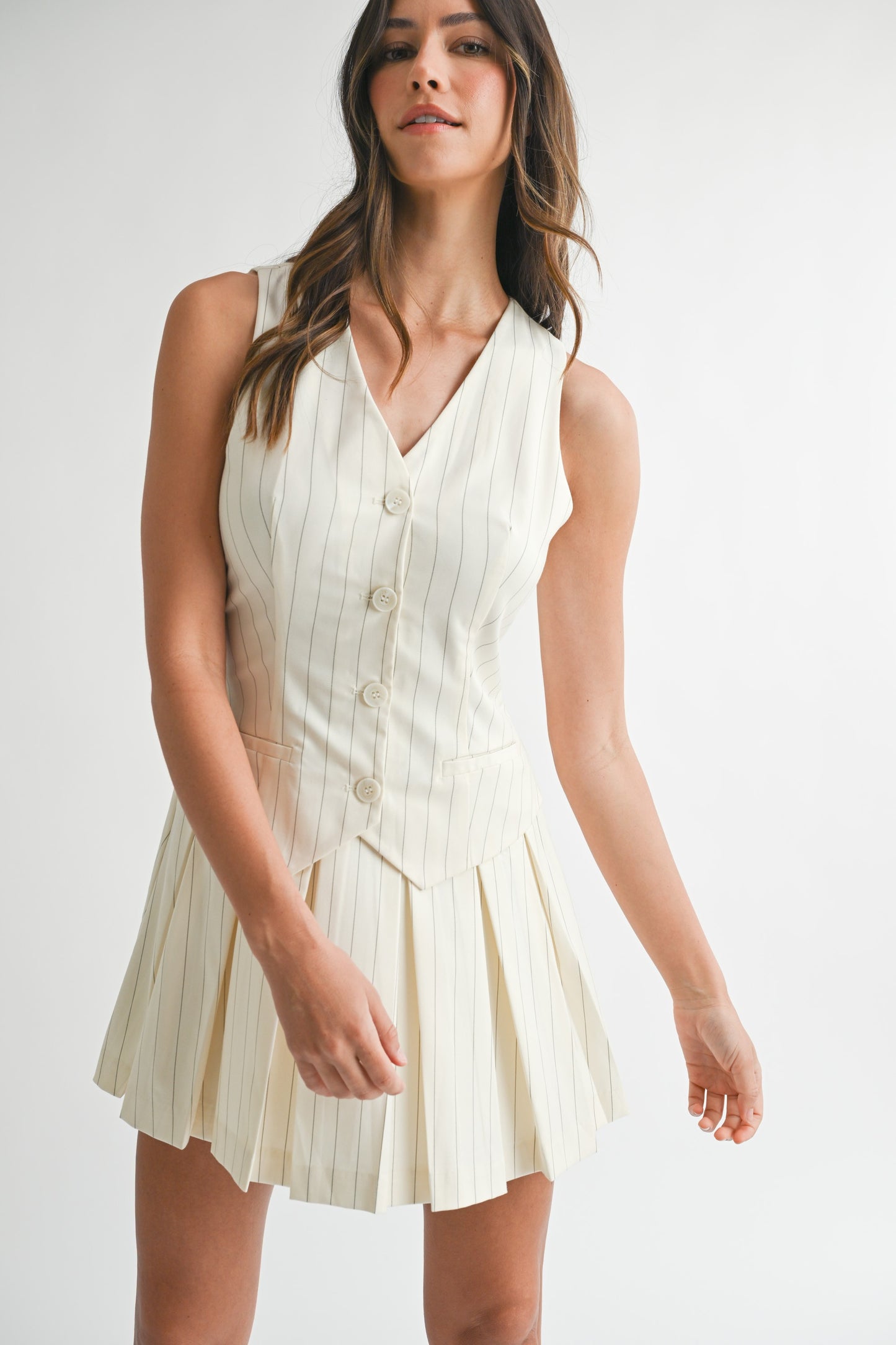 Cordelia Pinstripe Dress