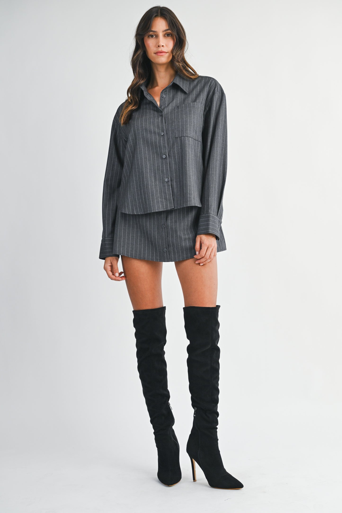 Janina Pinstripe Set