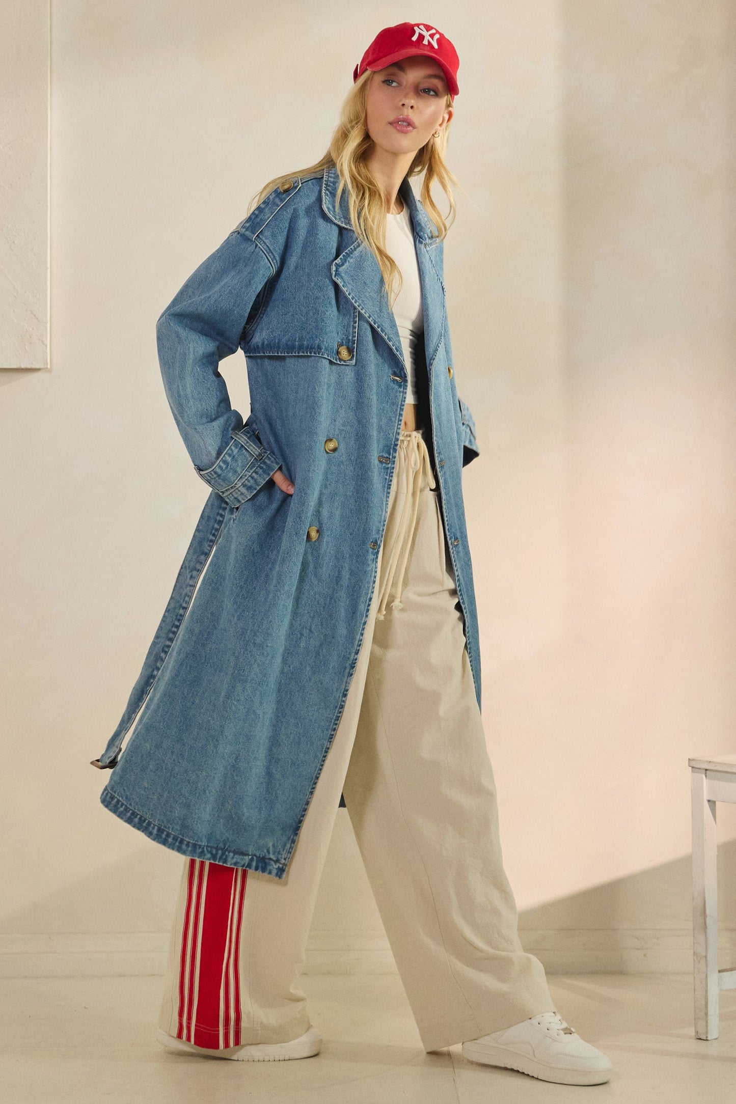 Astrid Denim Trench Coat