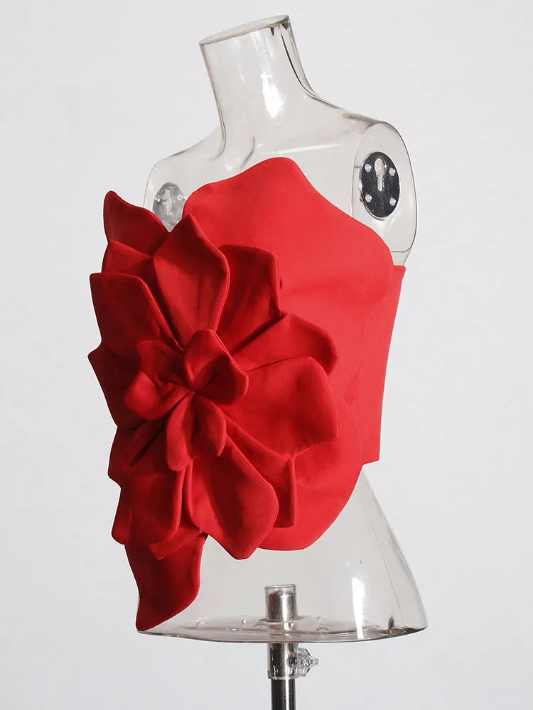 Elina Top - Red, White, Black - PreOrder