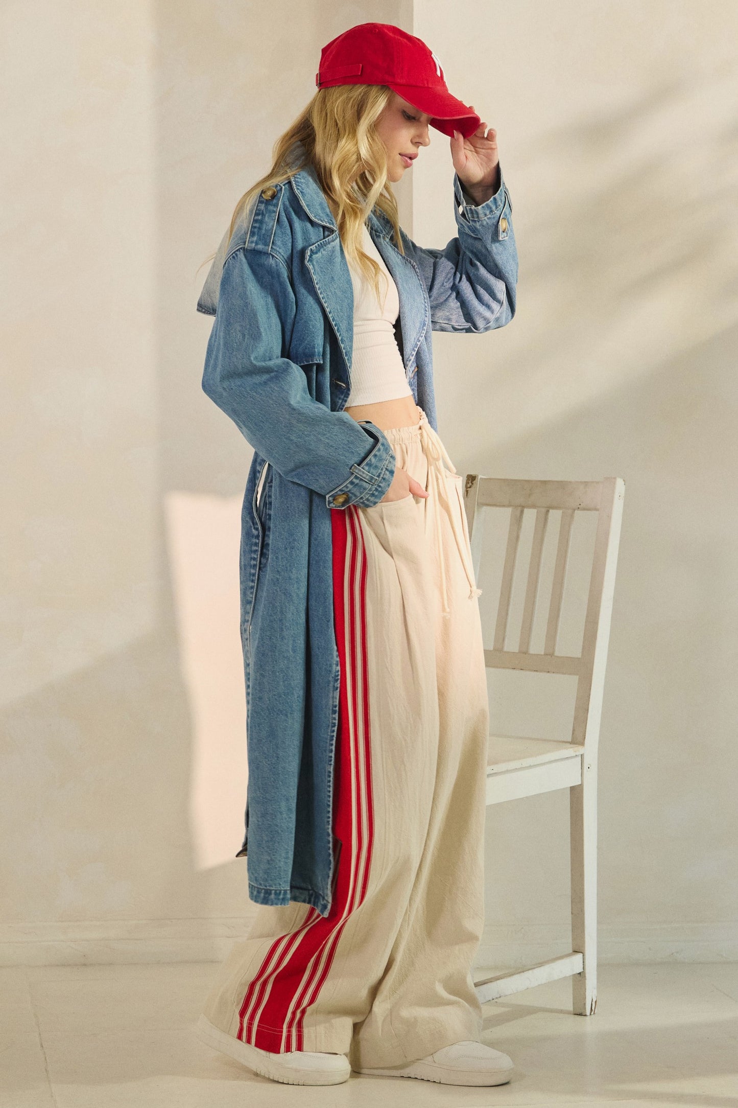 Astrid Denim Trench Coat
