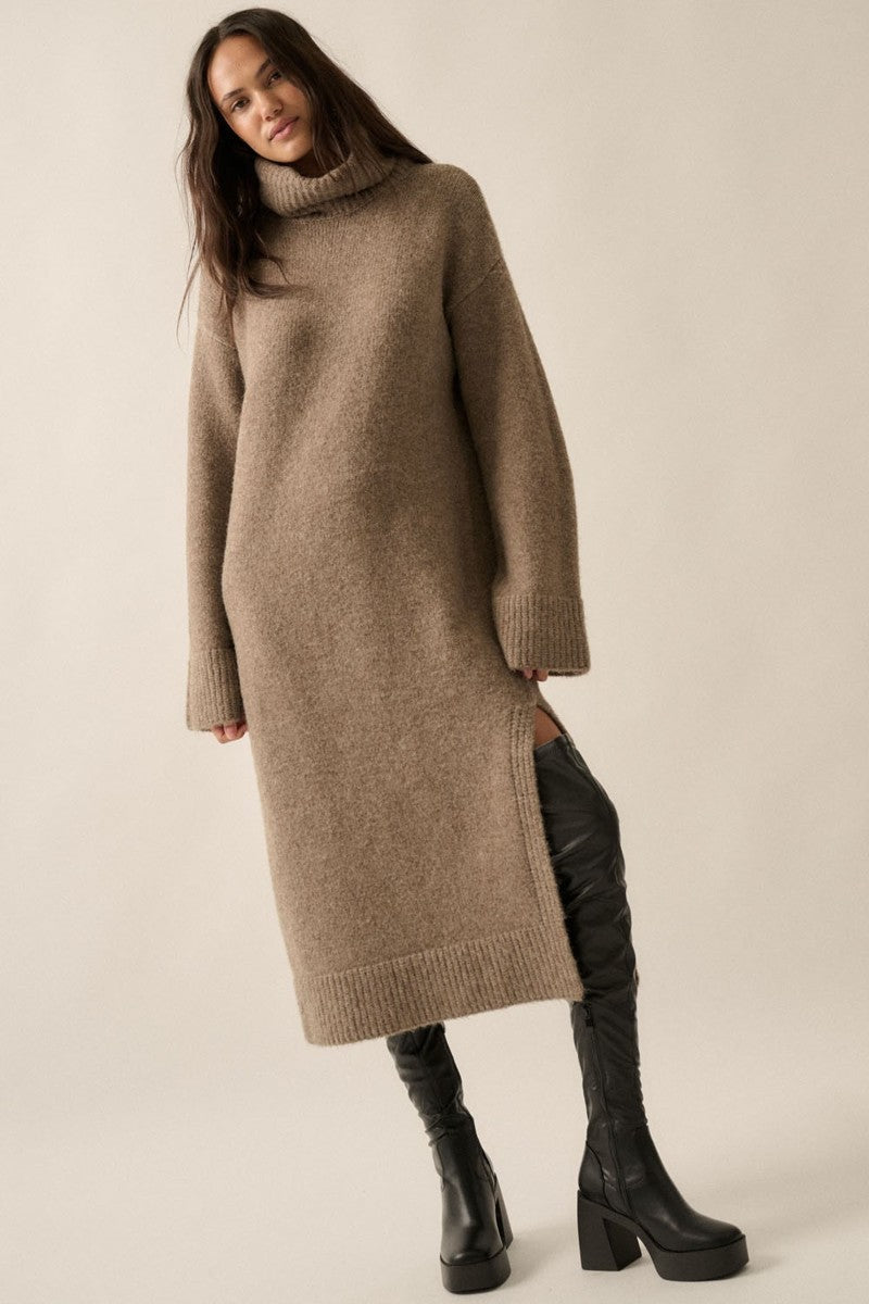 Penny Sweater Dress - Mocha
