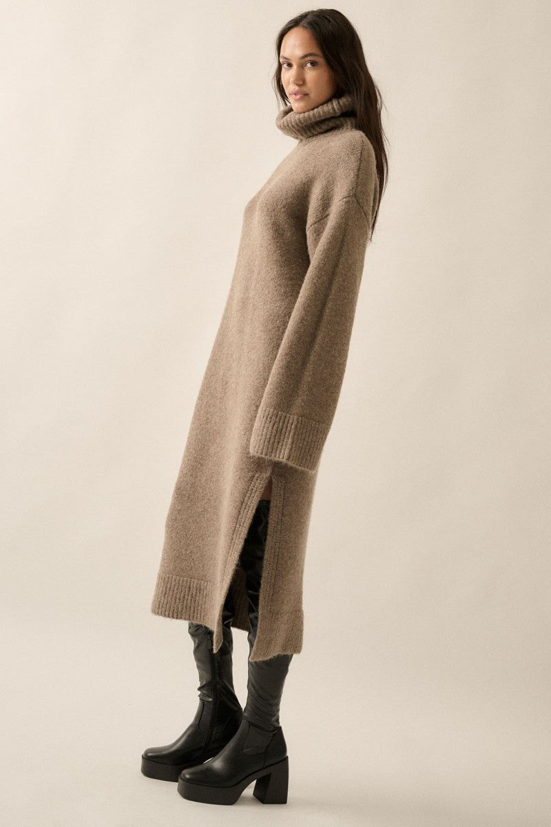 Penny Sweater Dress - Mocha