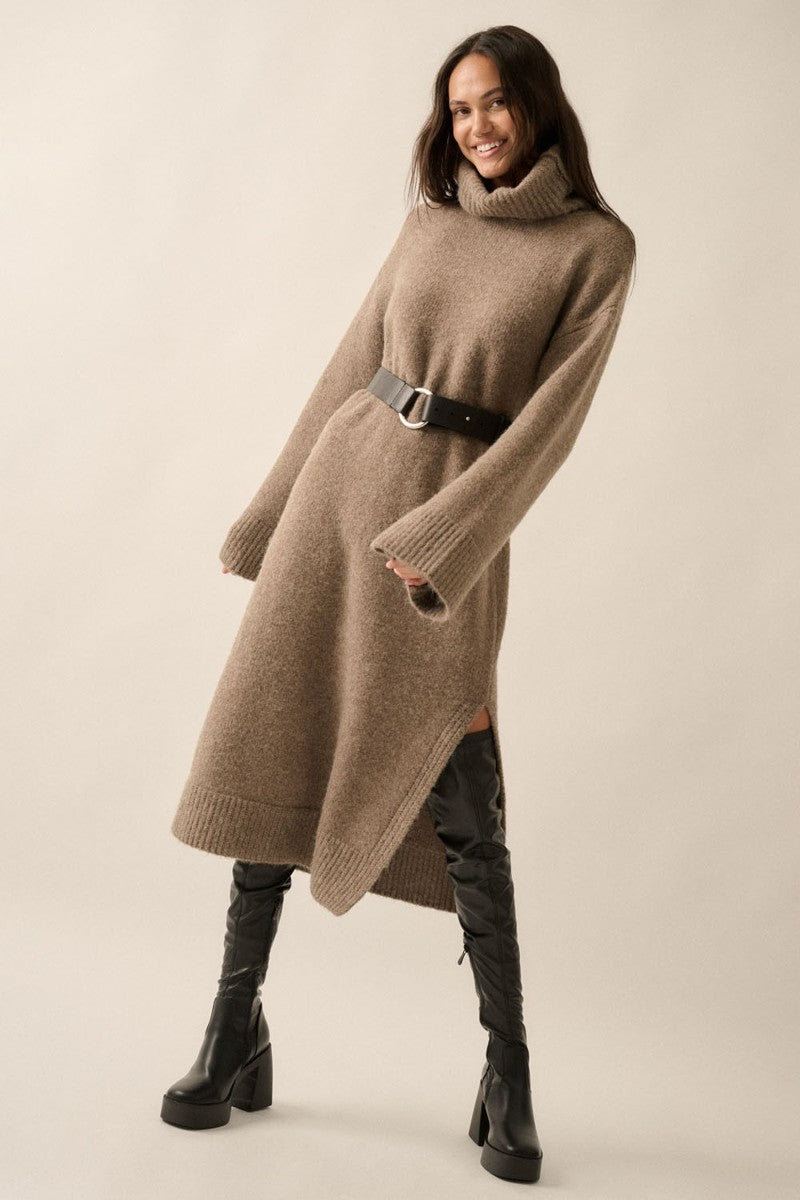 Penny Sweater Dress - Mocha