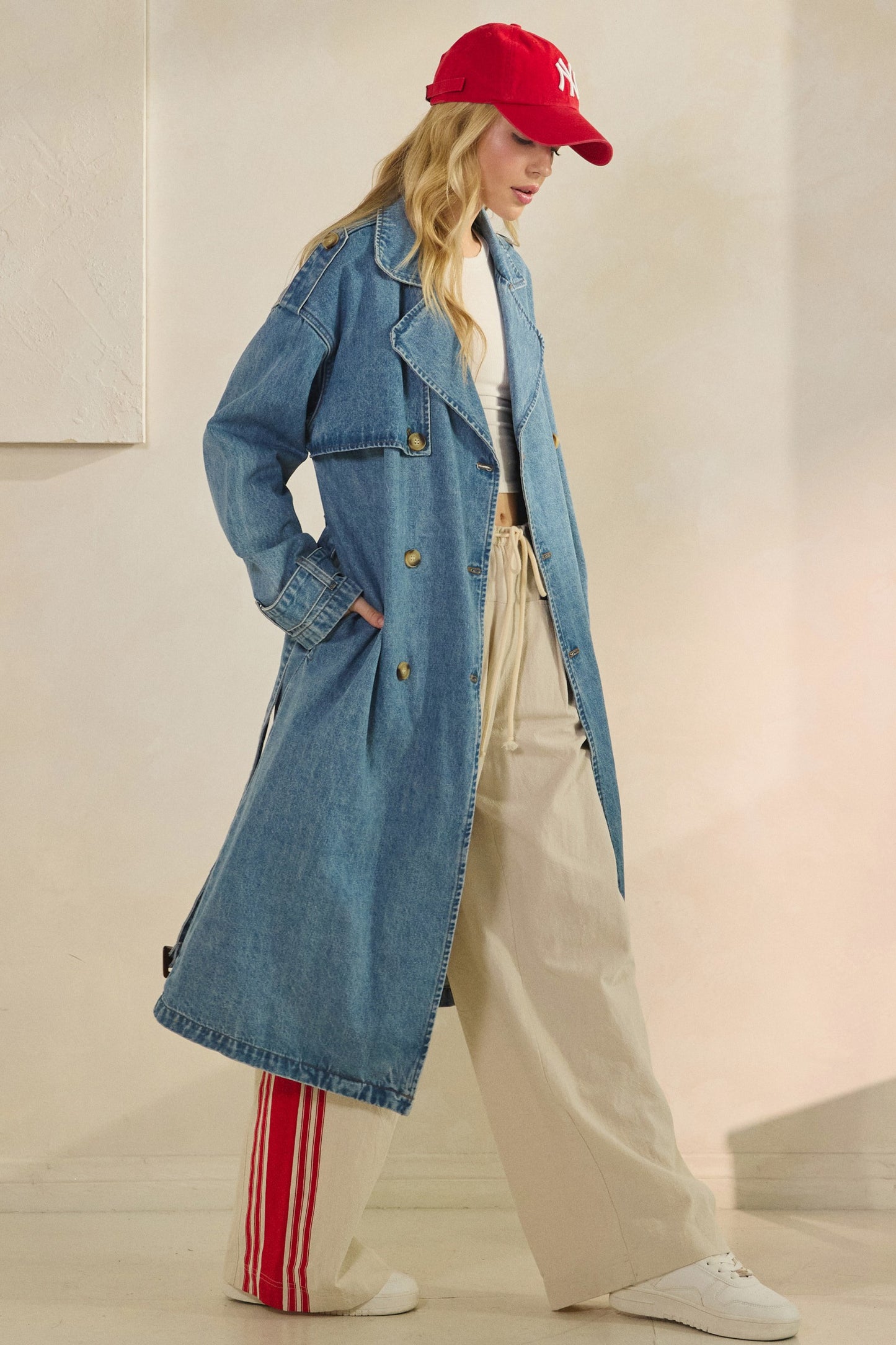 Astrid Denim Trench Coat