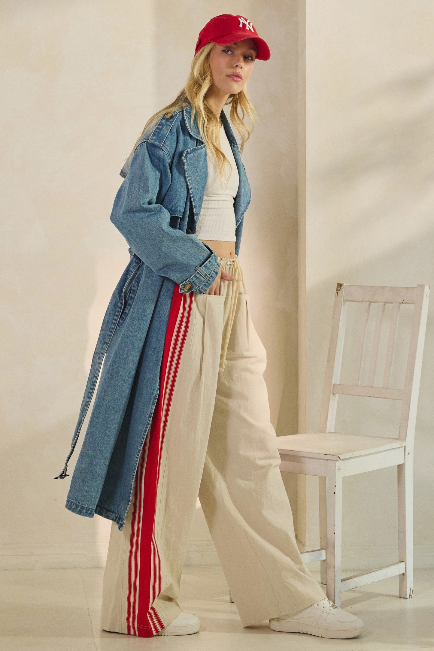 Astrid Denim Trench Coat