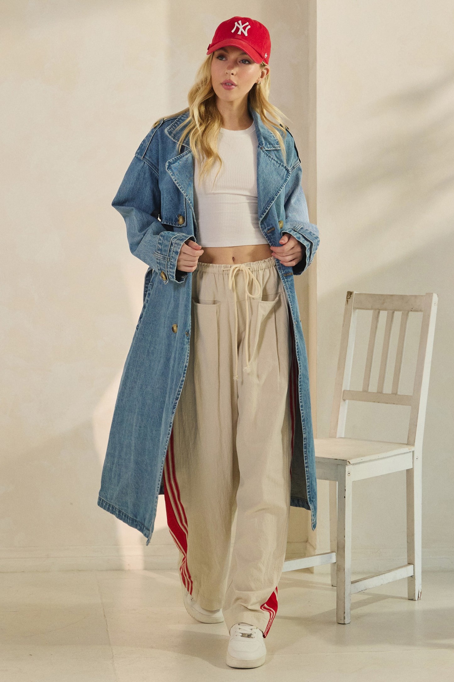 Astrid Denim Trench Coat