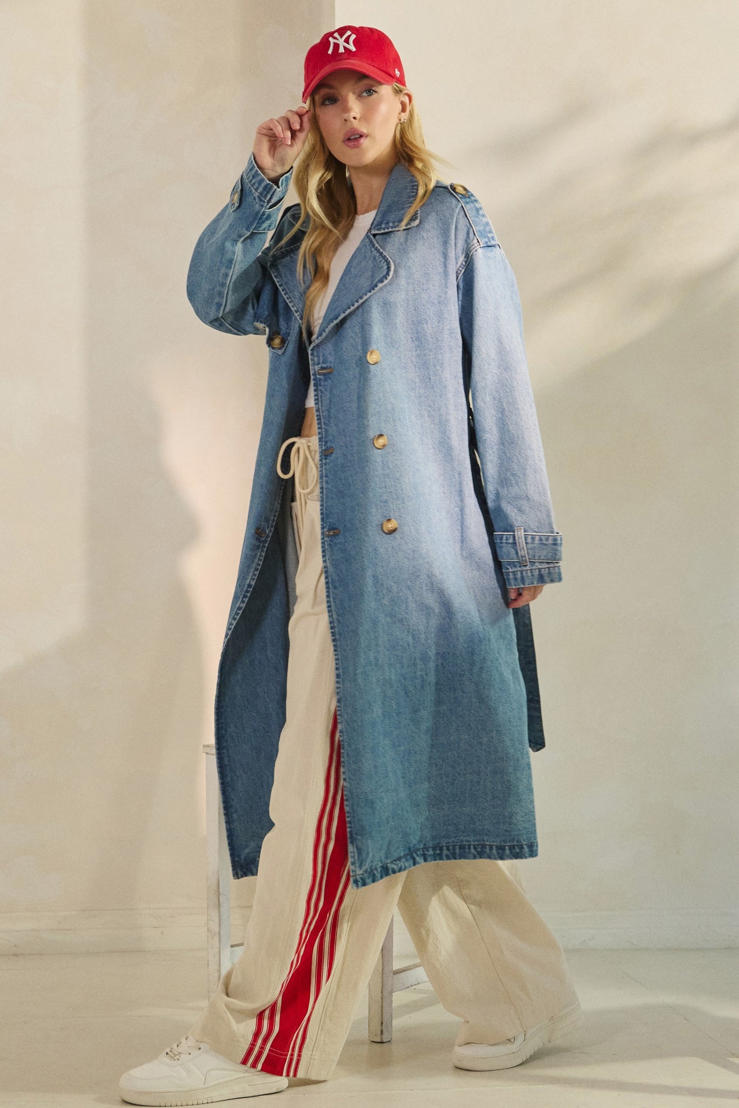 Astrid Denim Trench Coat
