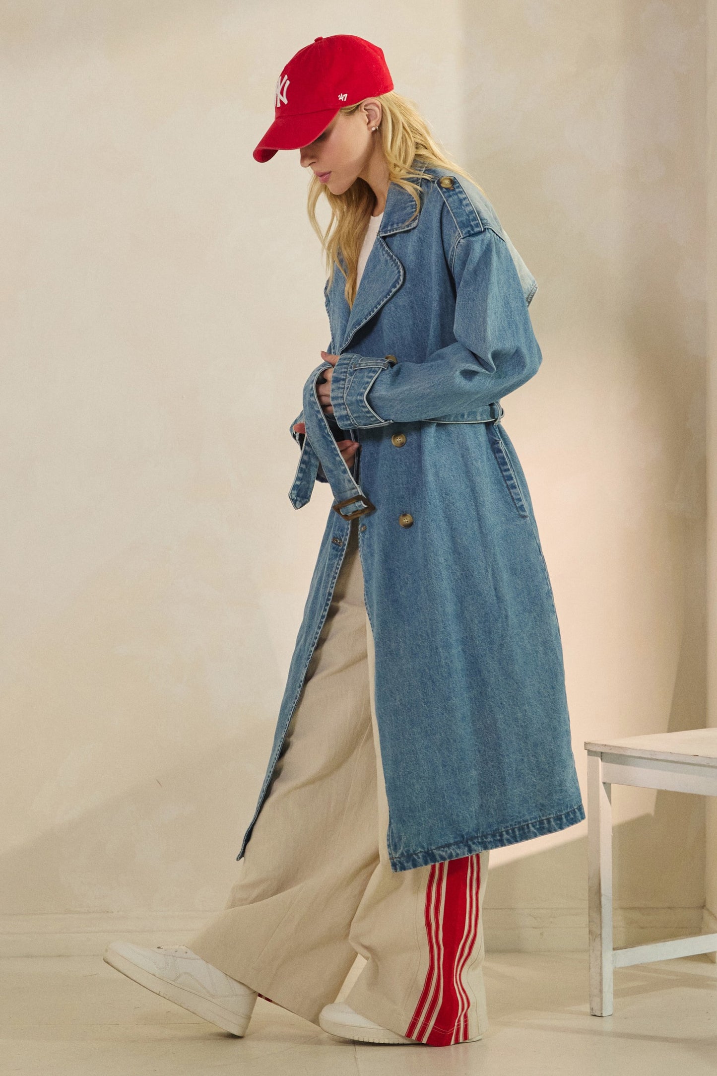 Astrid Denim Trench Coat