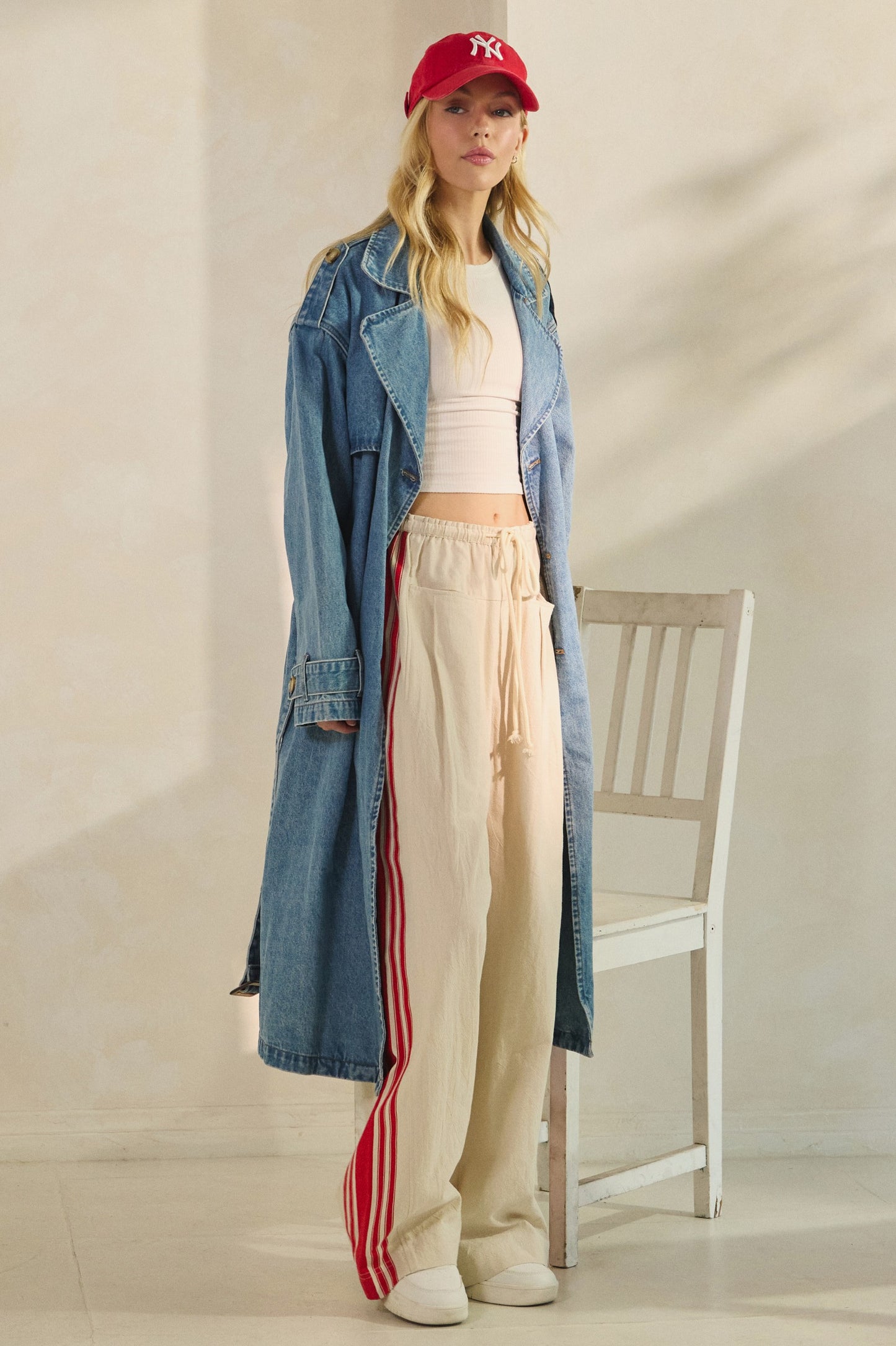 Astrid Denim Trench Coat