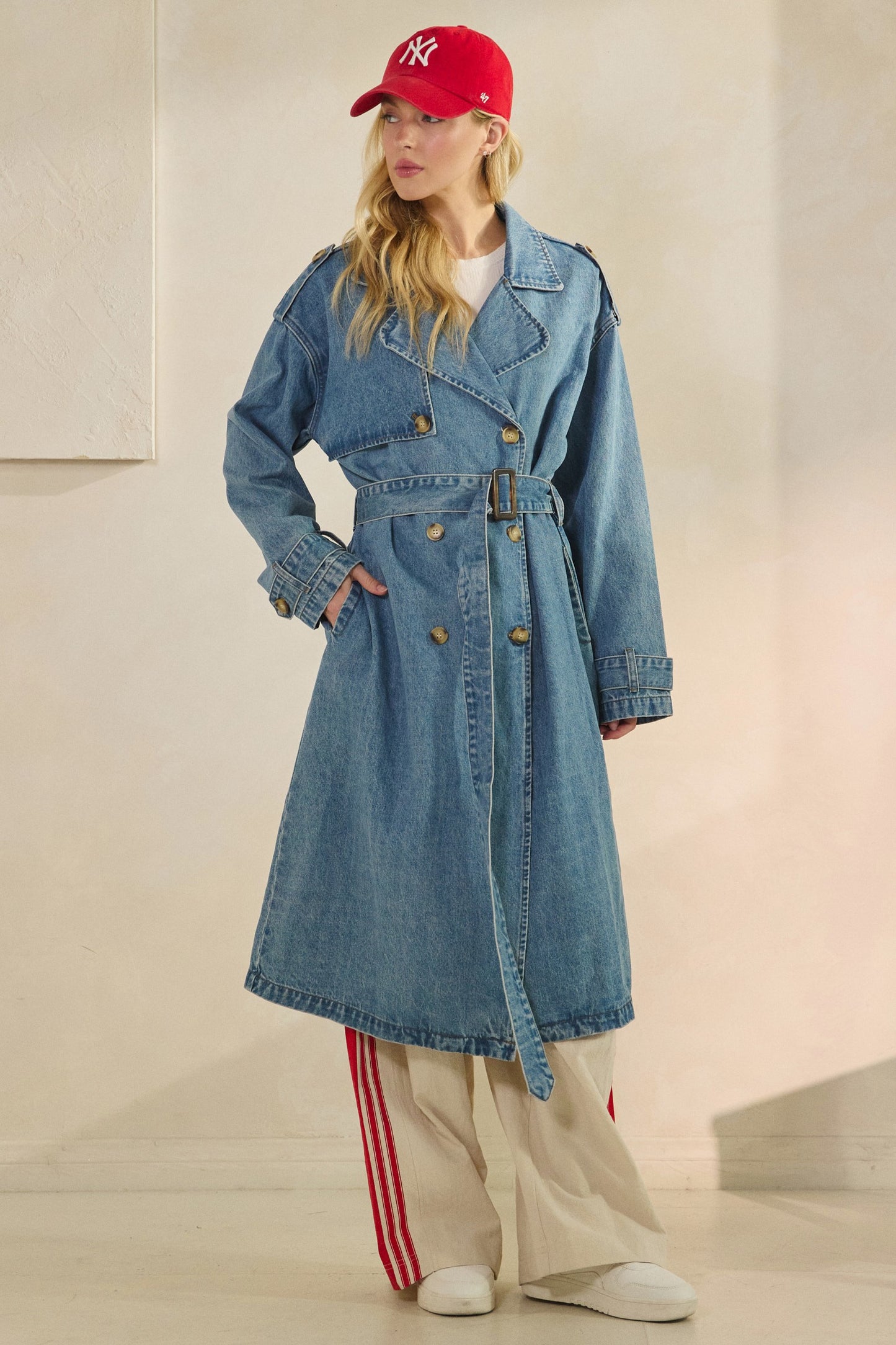Astrid Denim Trench Coat