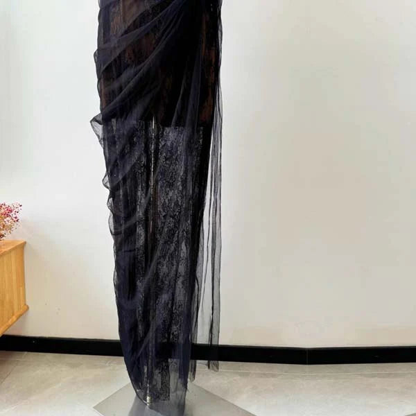 Mia Dress - Burgundy & Black