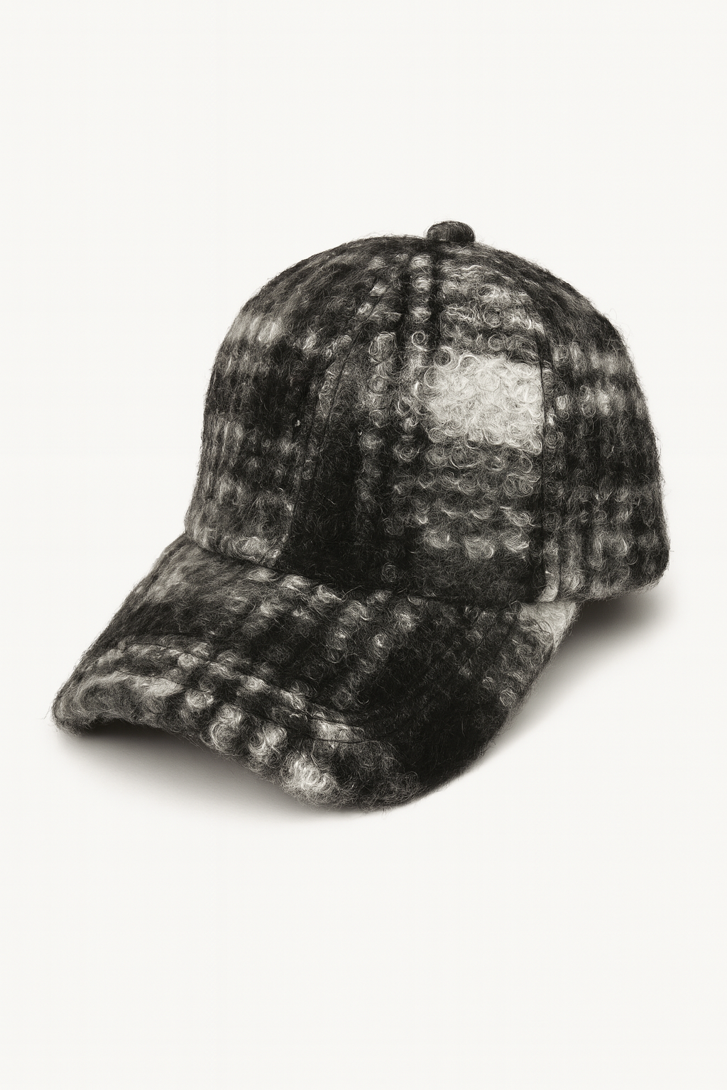 Tommy Plaid Hat - Black