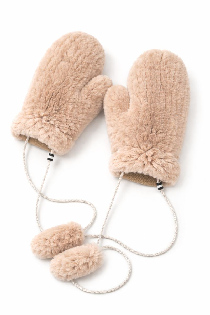 Marlo Rabbit Fur Gloves