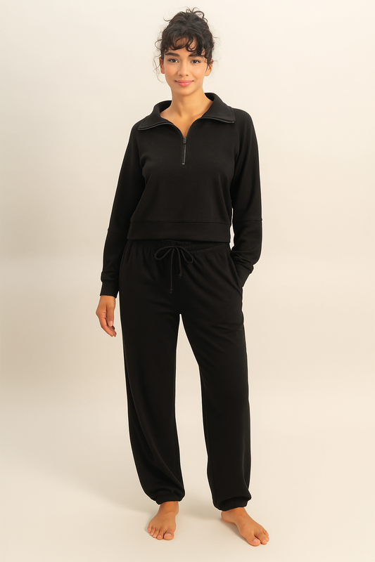 Perry Knit Joggers - Black
