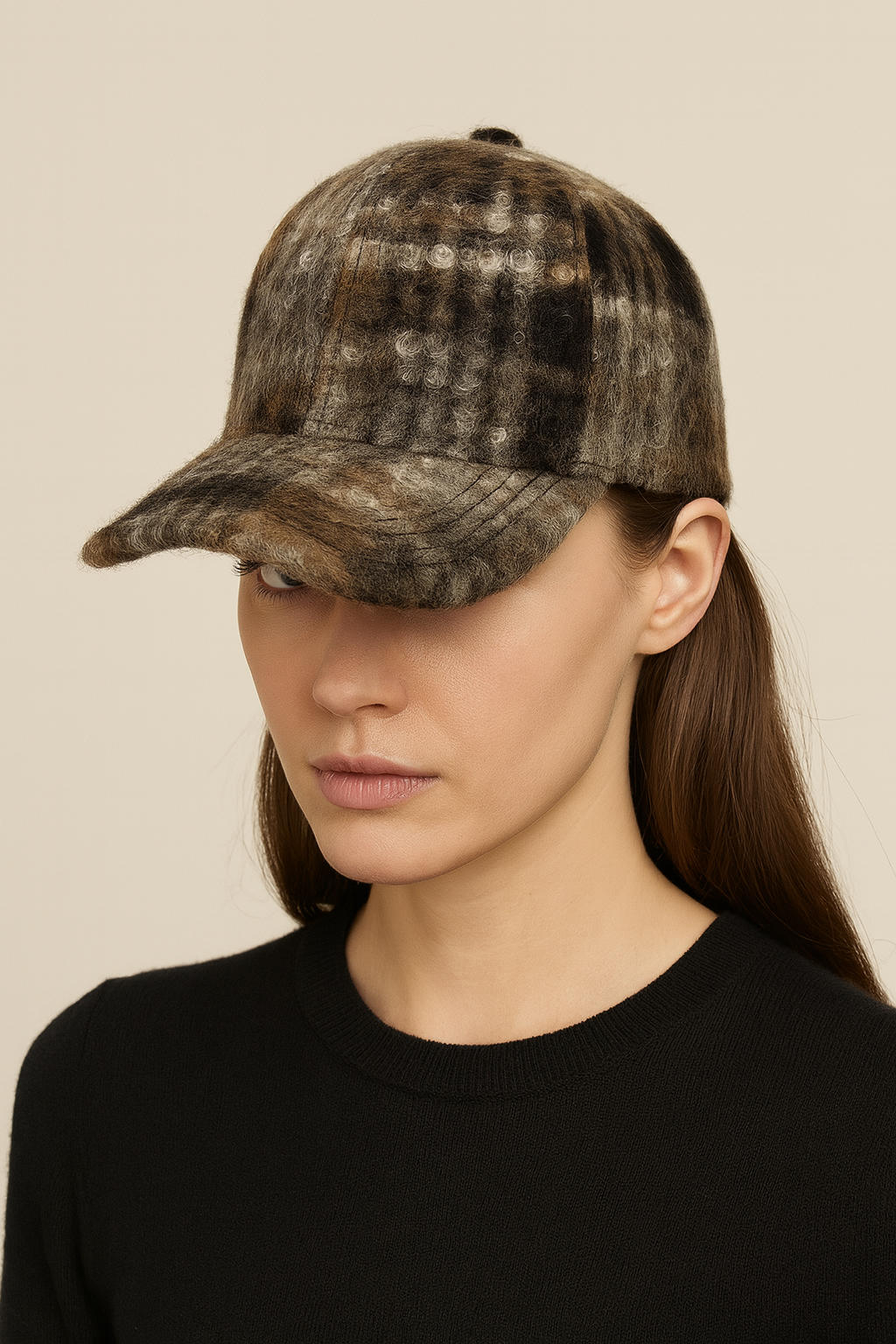 Tommy Plaid Hat - Brown