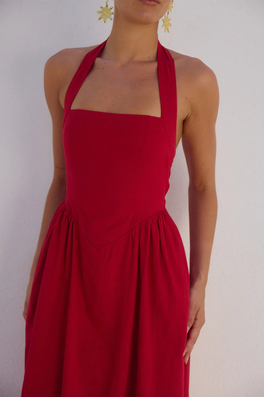 Locklea Dress - Cherry