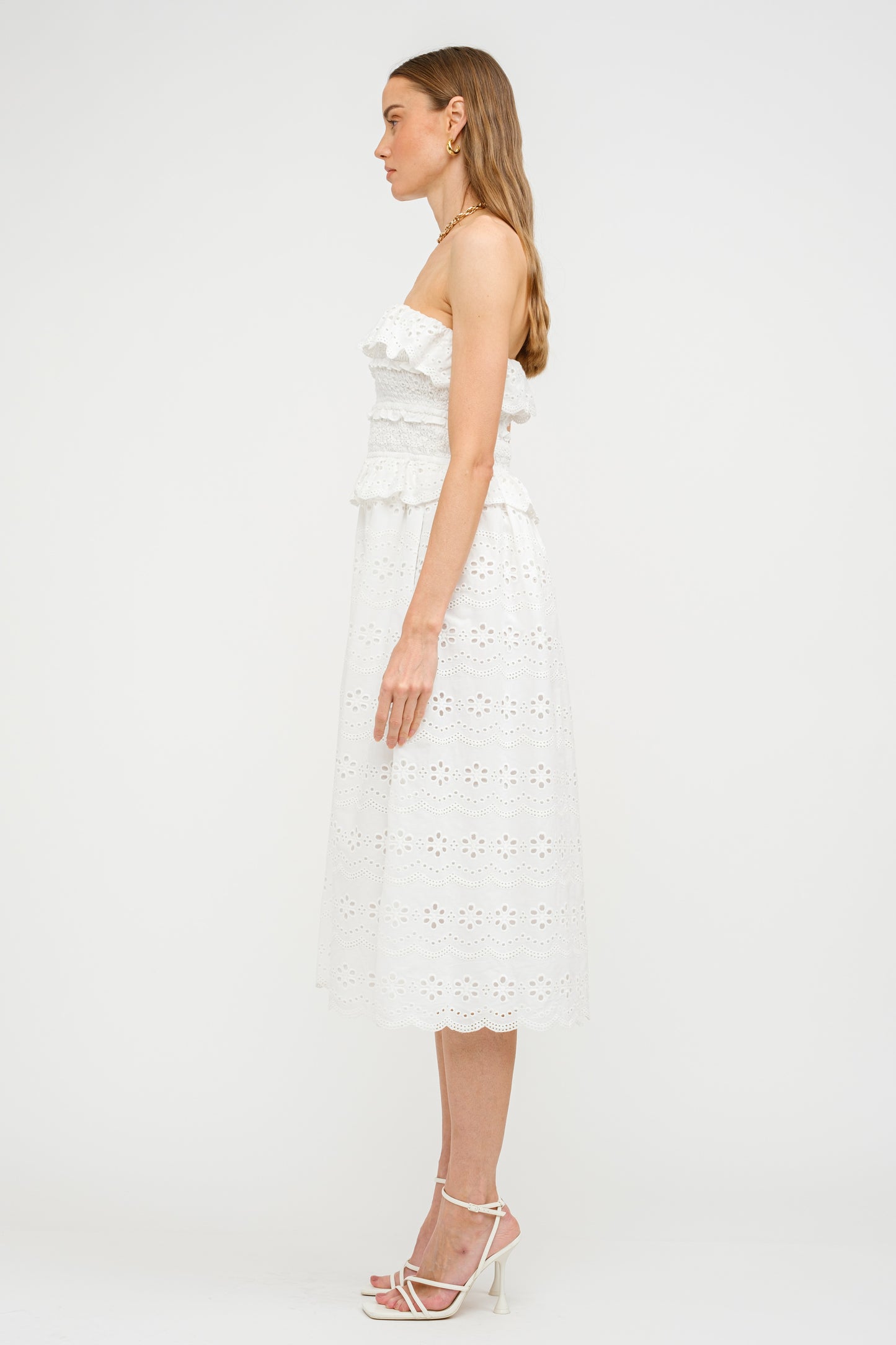 Nissi Eyelet Midi Dress