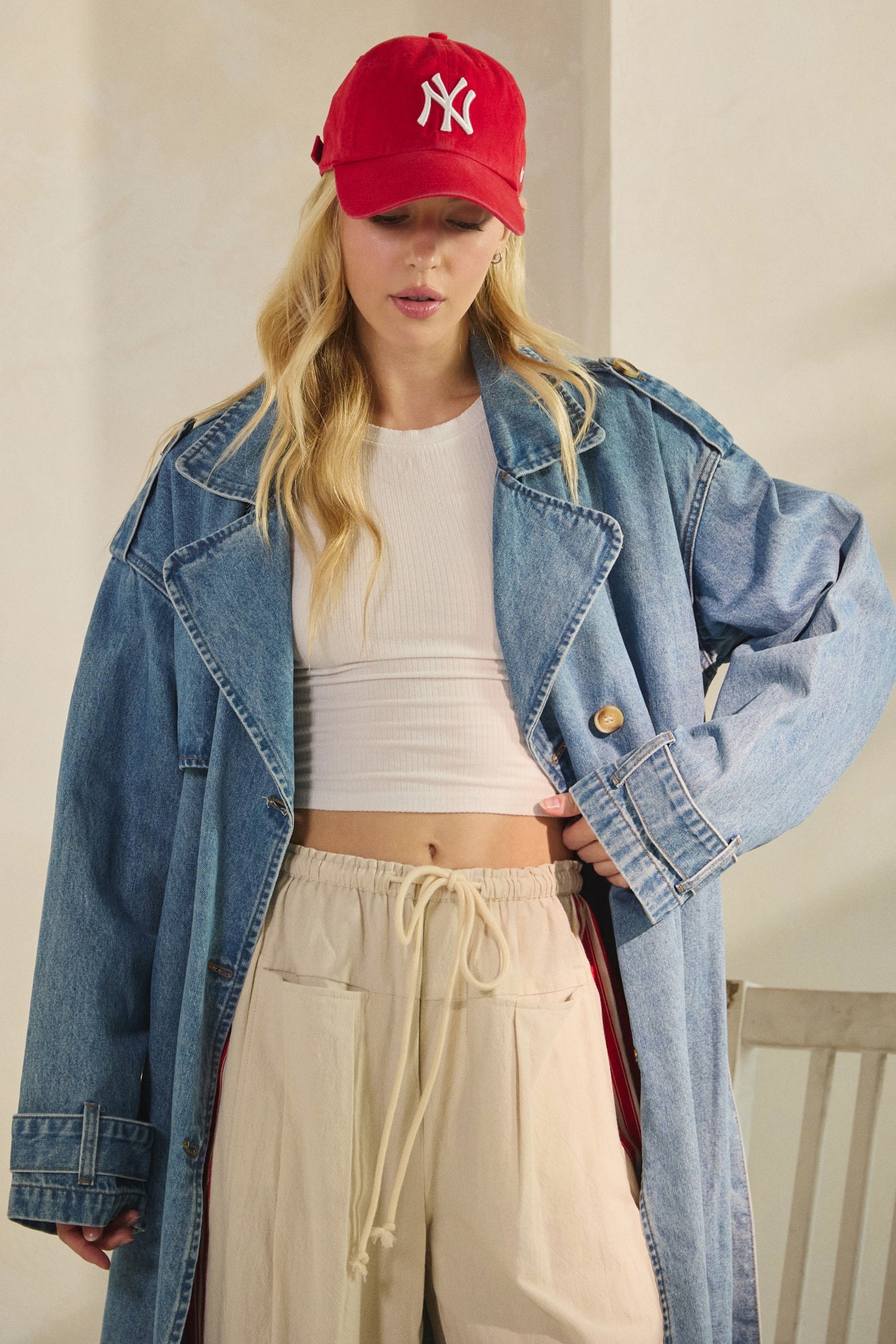 Astrid Denim Trench Coat