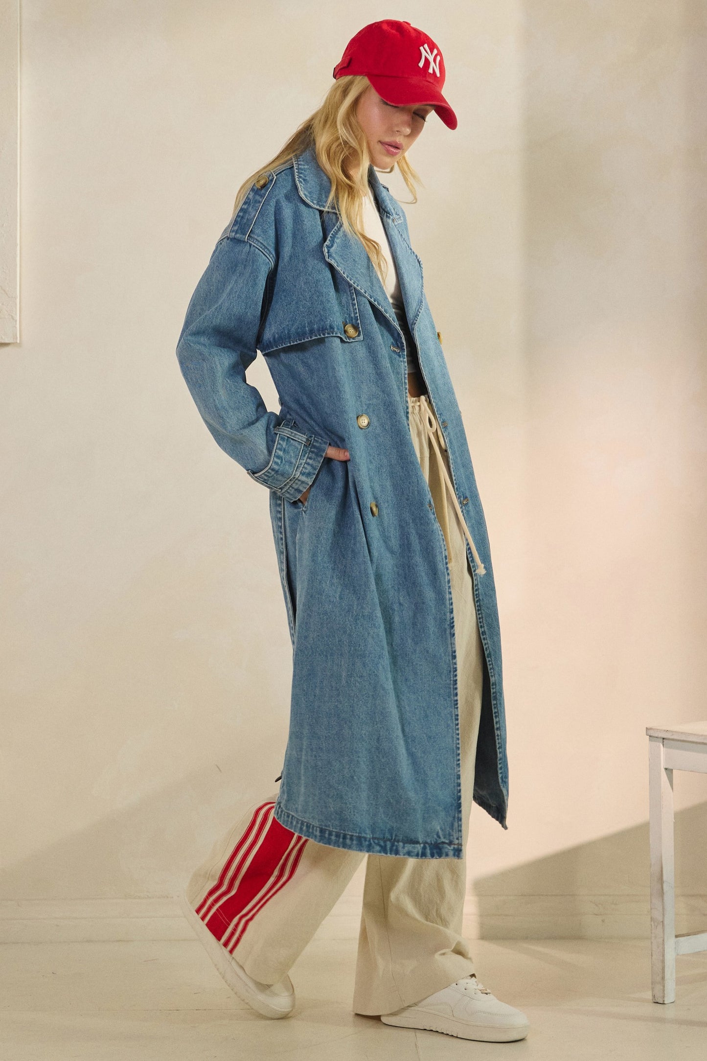 Astrid Denim Trench Coat