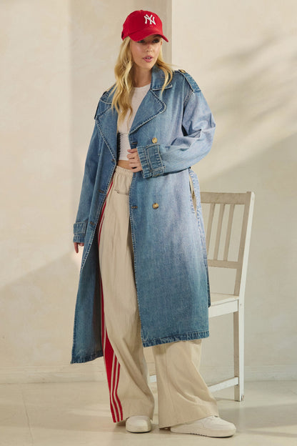 Astrid Denim Trench Coat