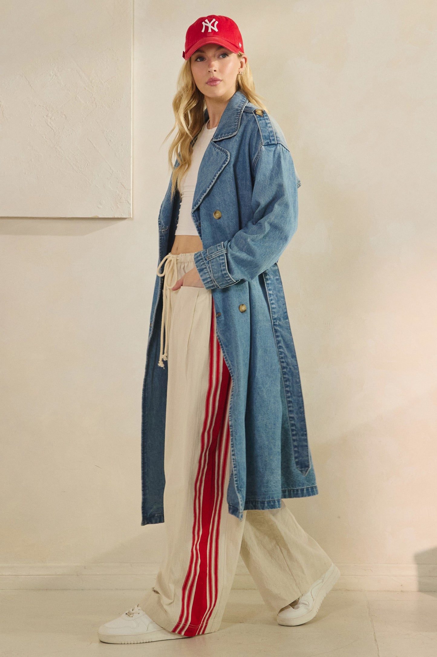 Astrid Denim Trench Coat