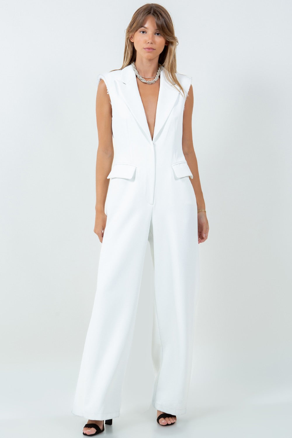 Macey Jumpsuit - White