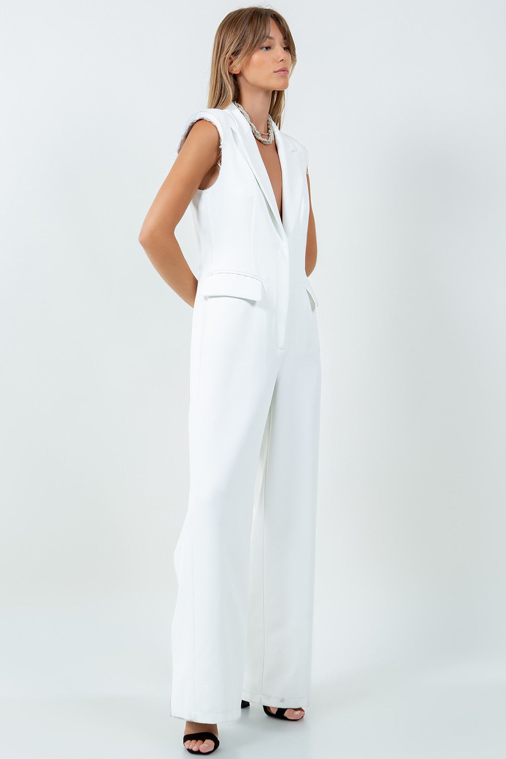 Macey Jumpsuit - White