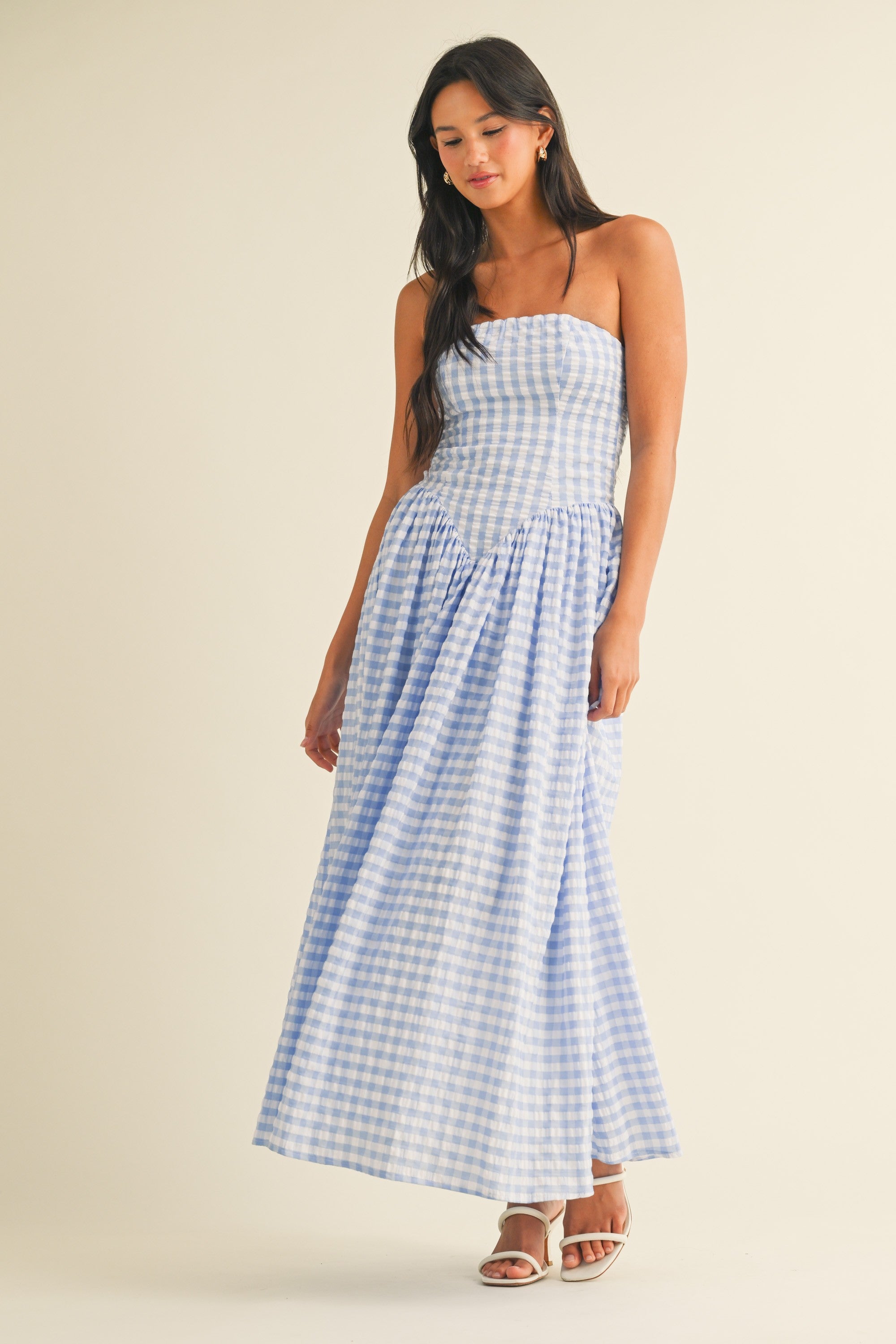 River Gingham Dress