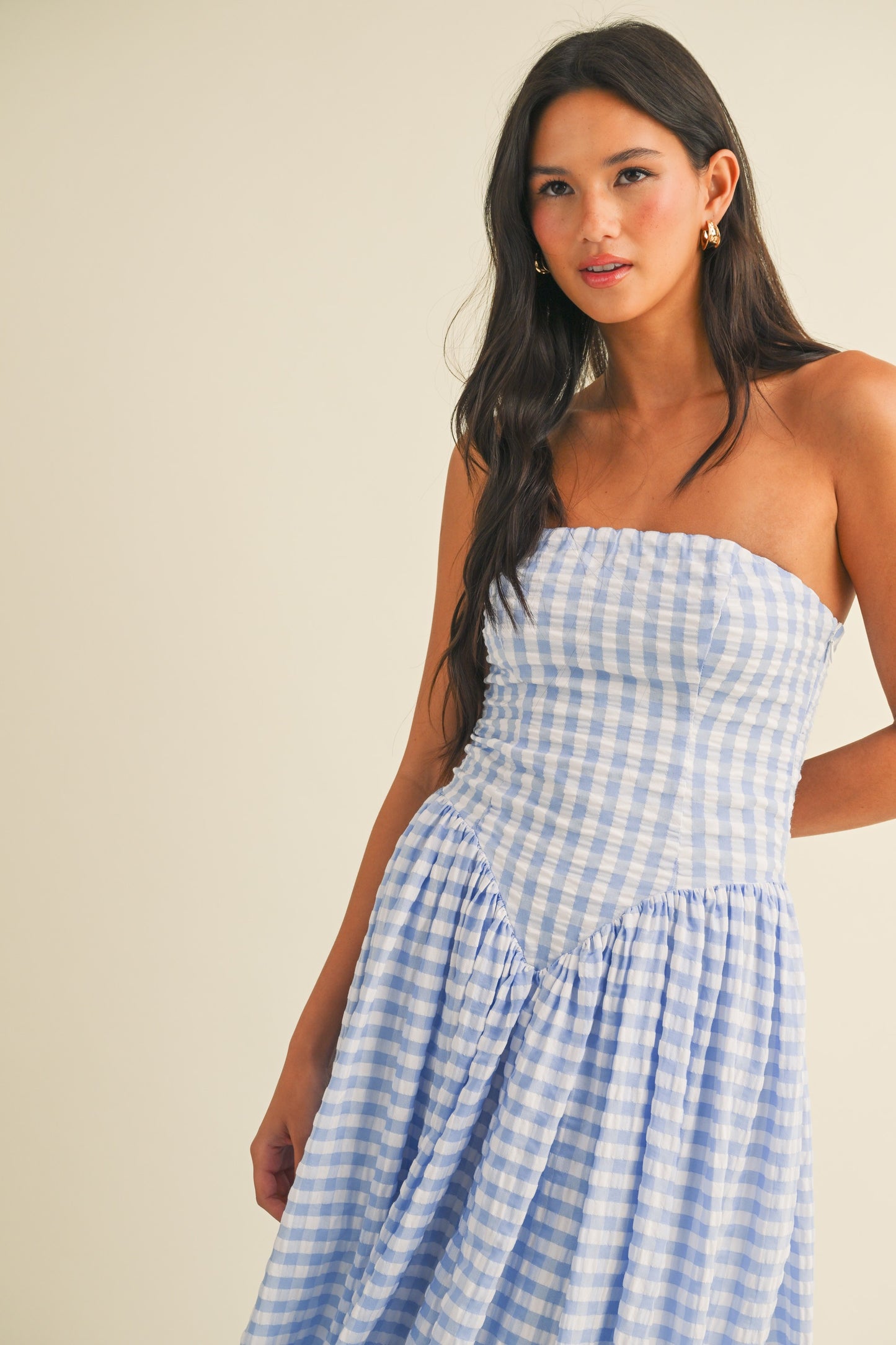 River Gingham Dress