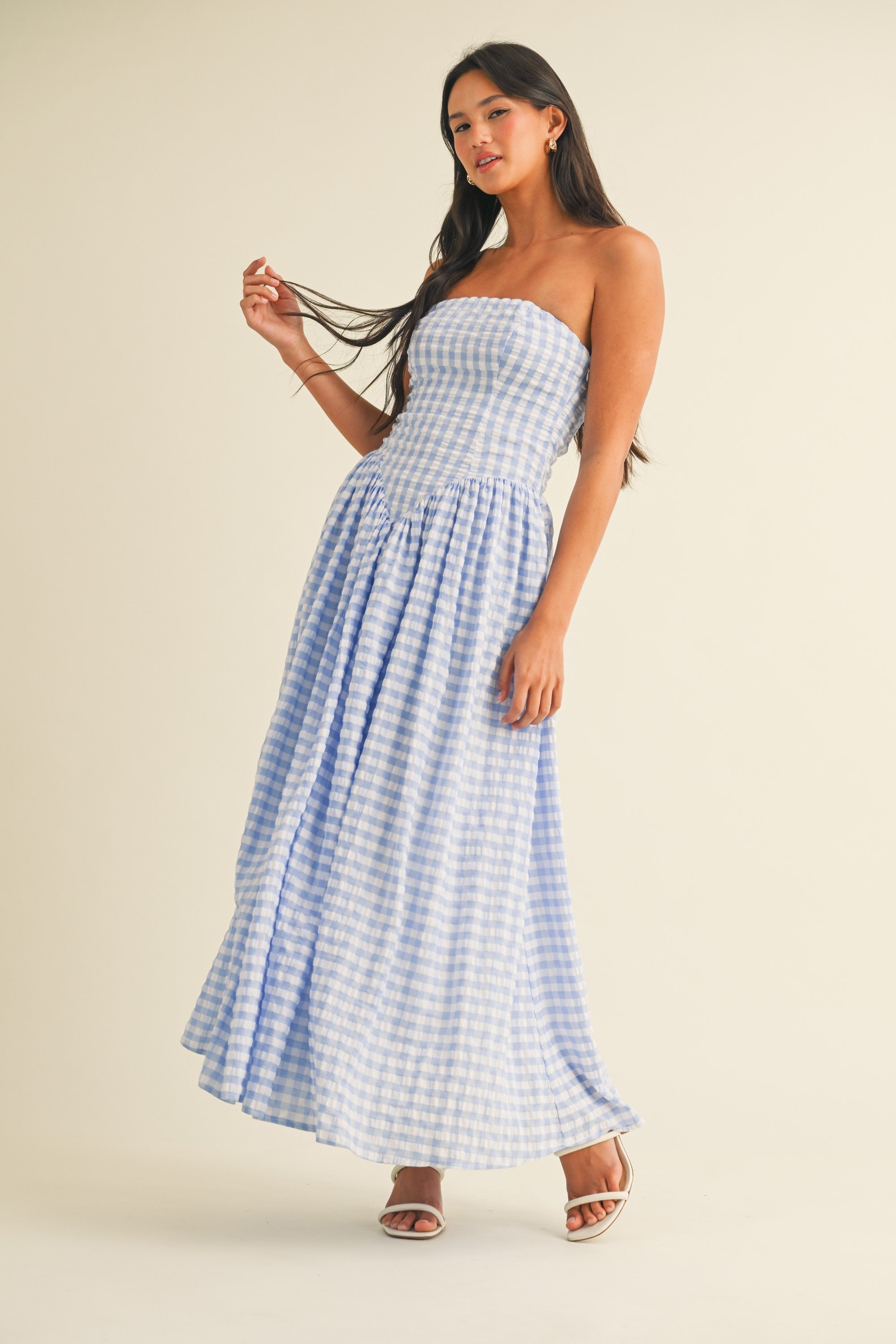 River Gingham Dress