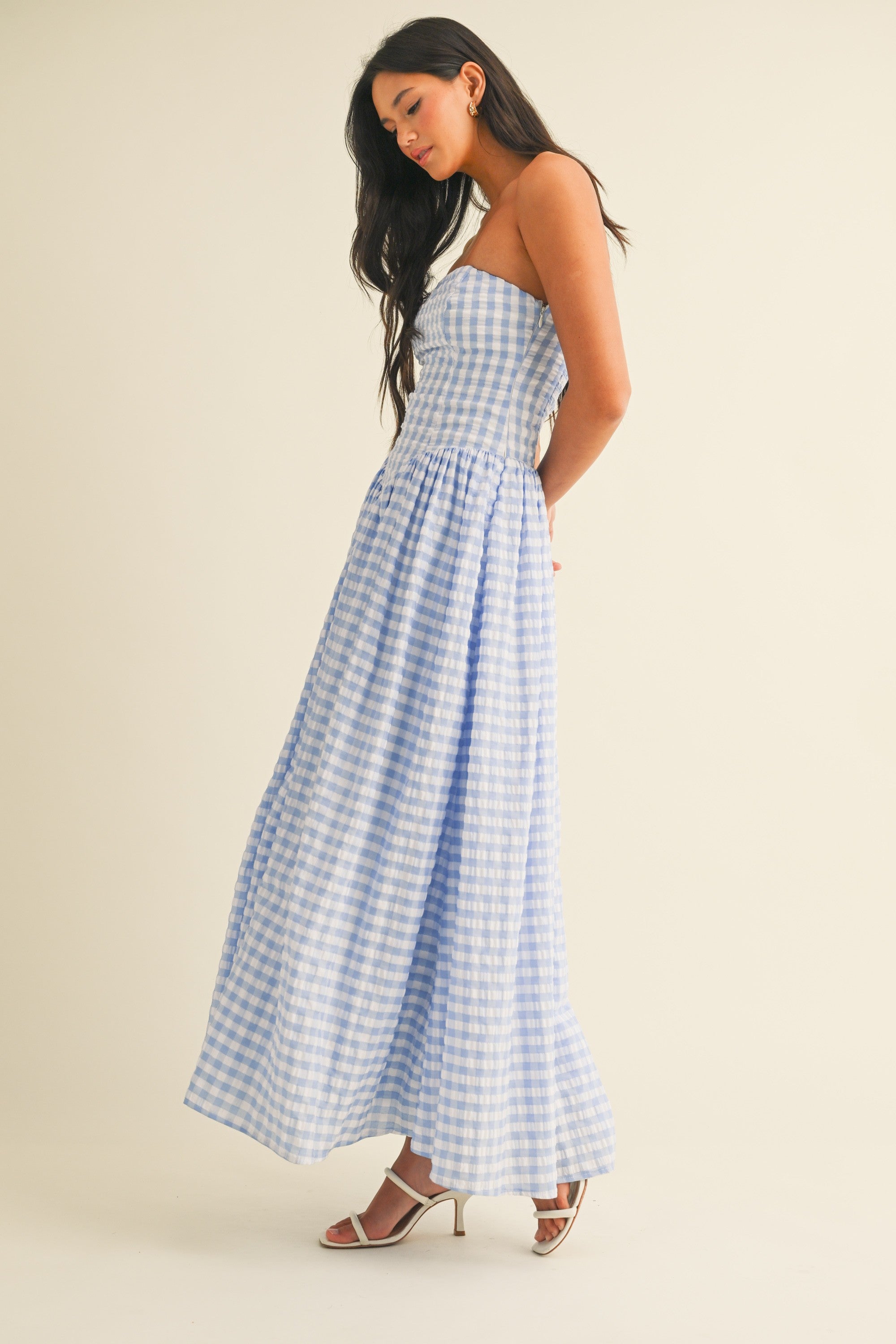 River Gingham Dress