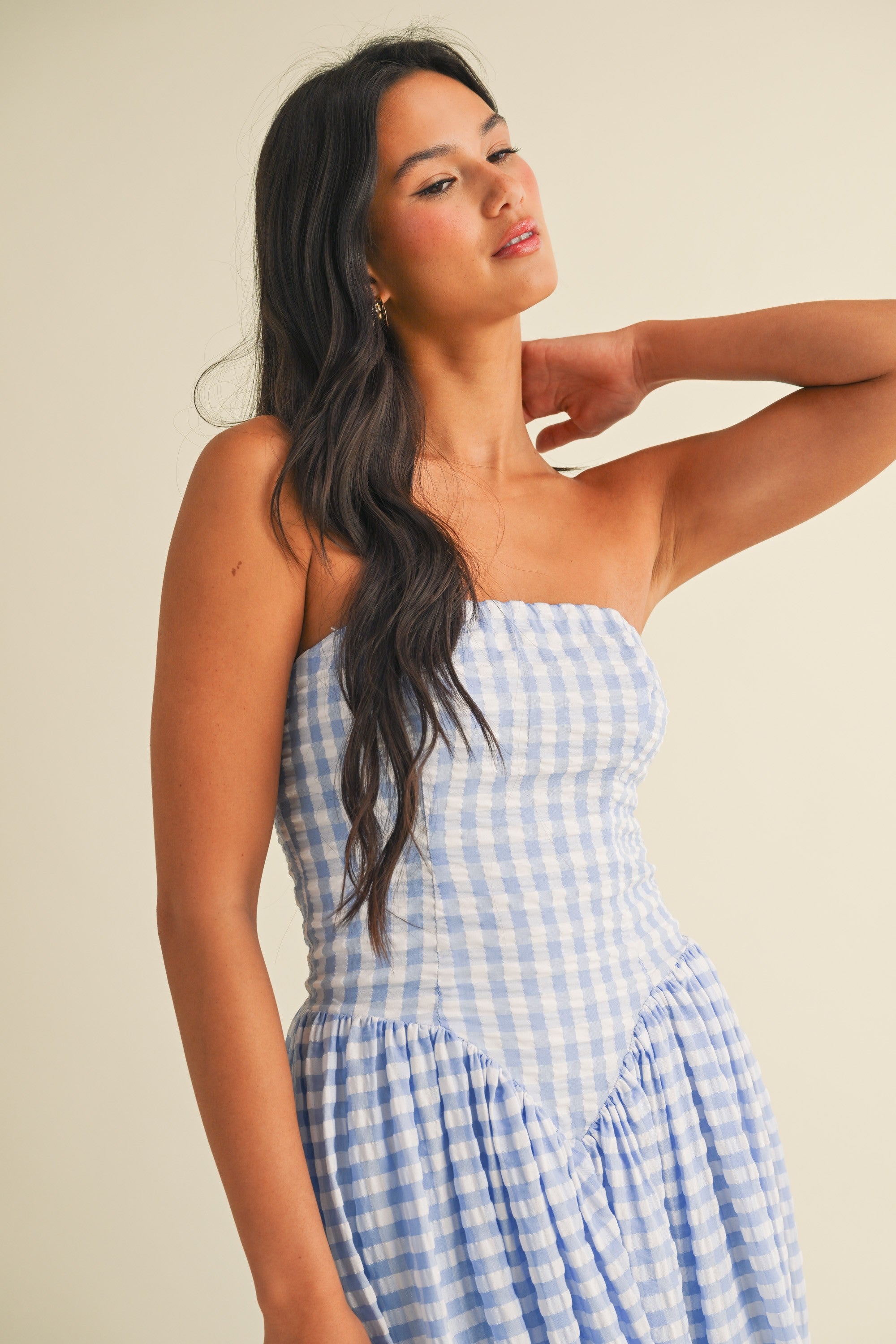 River Gingham Dress