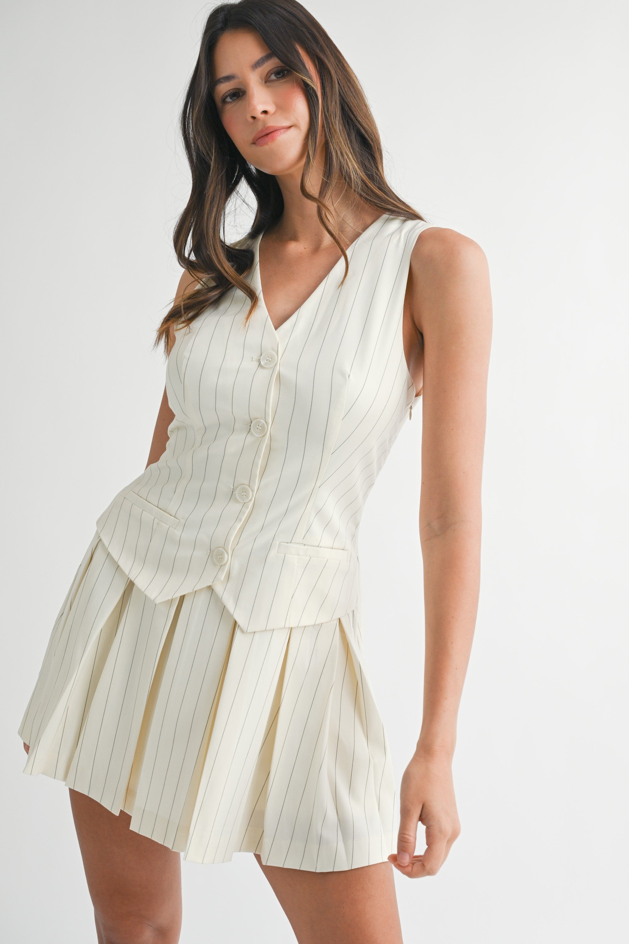 Cordelia Pinstripe Dress