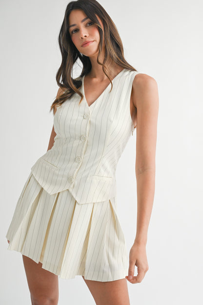 Cordelia Pinstripe Dress