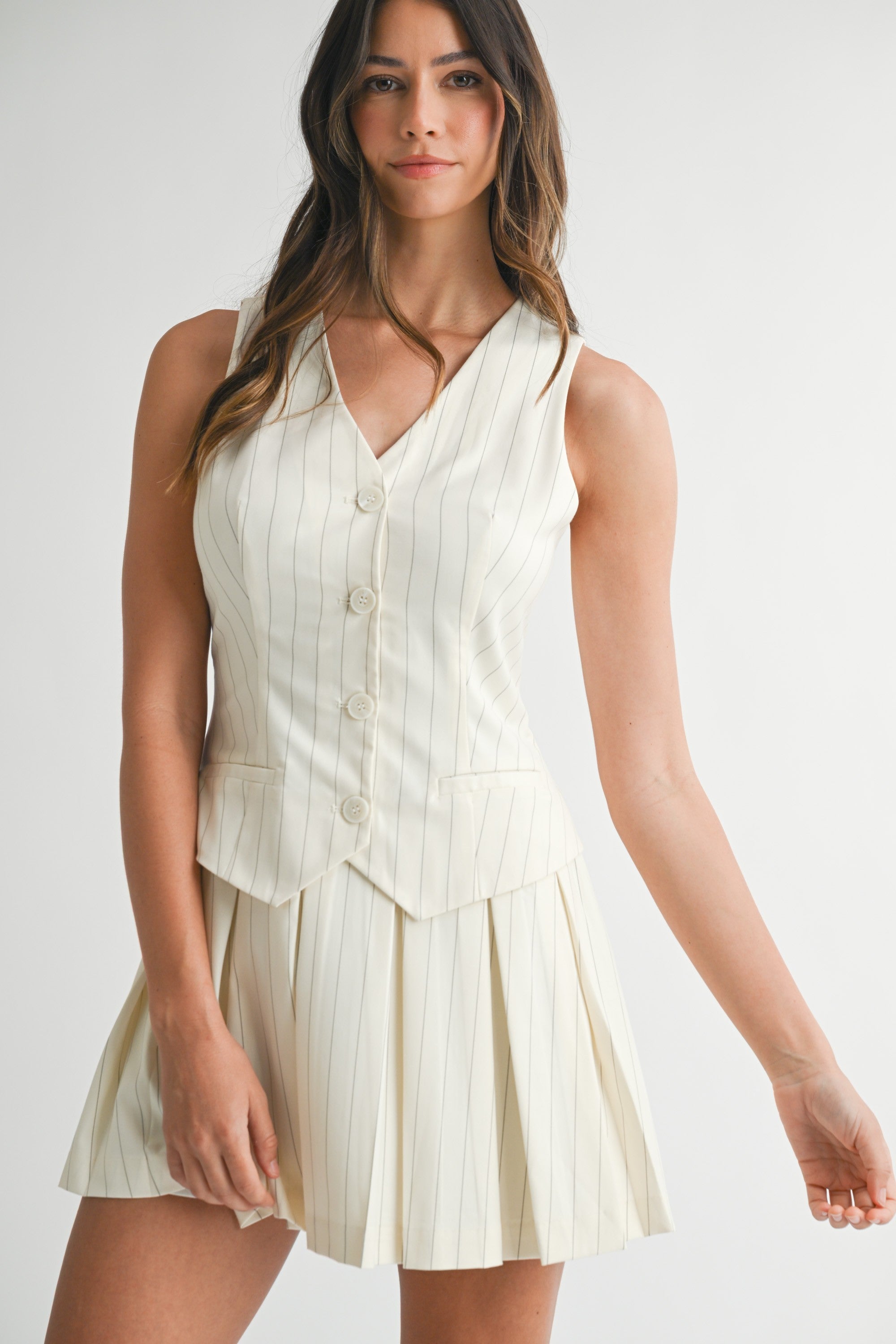 Cordelia Pinstripe Dress