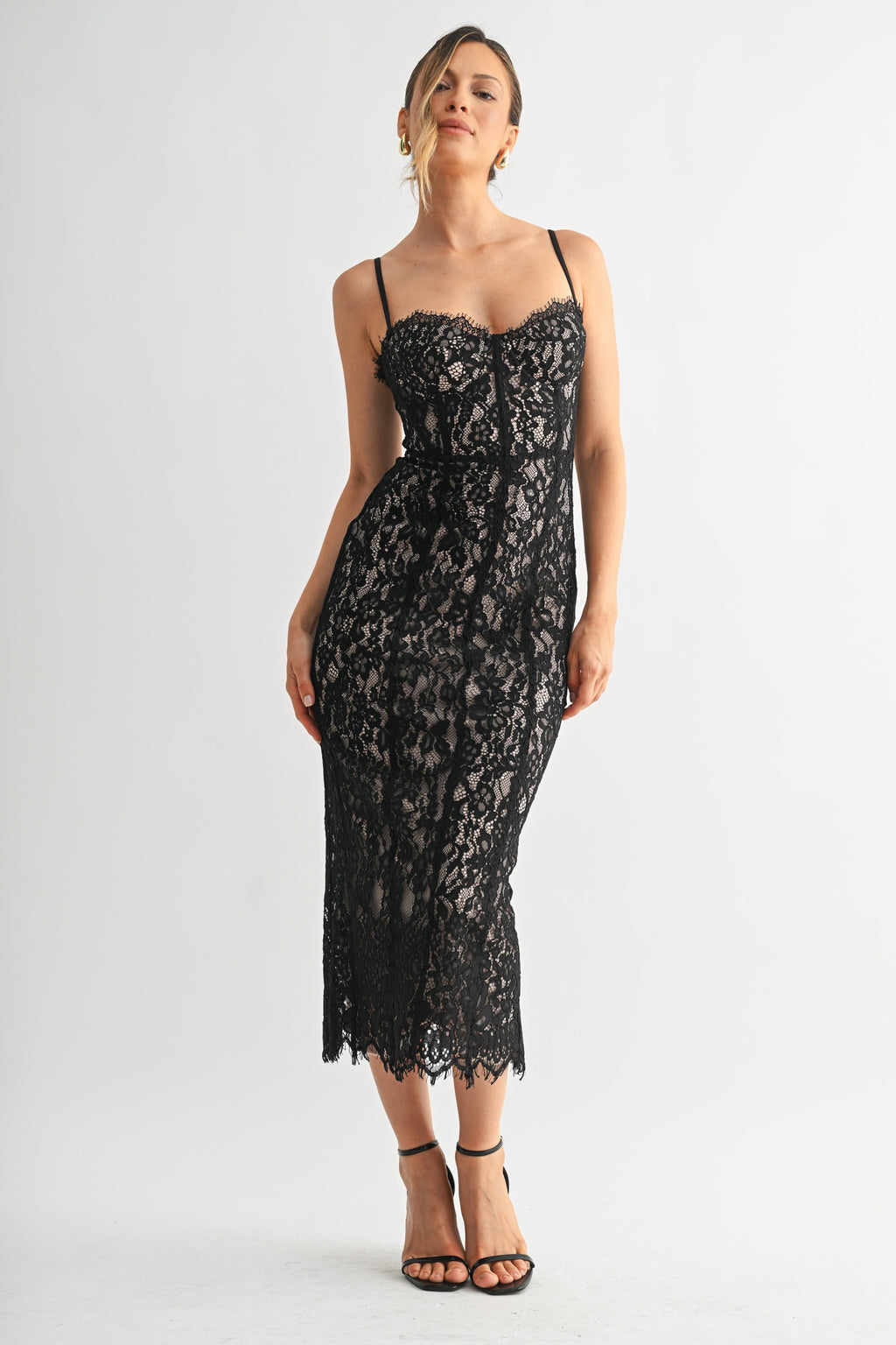 Giselle Lace Dress - Black