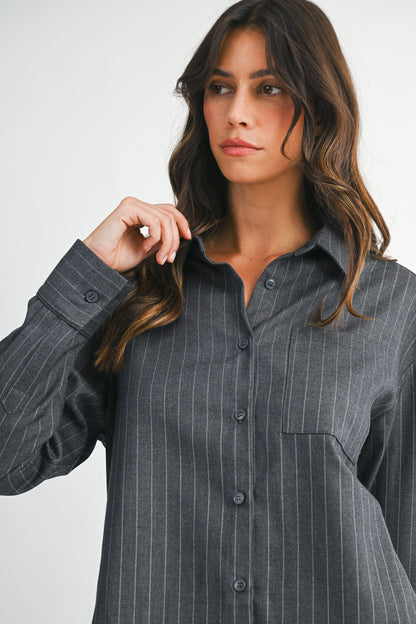 Janina Pinstripe Set