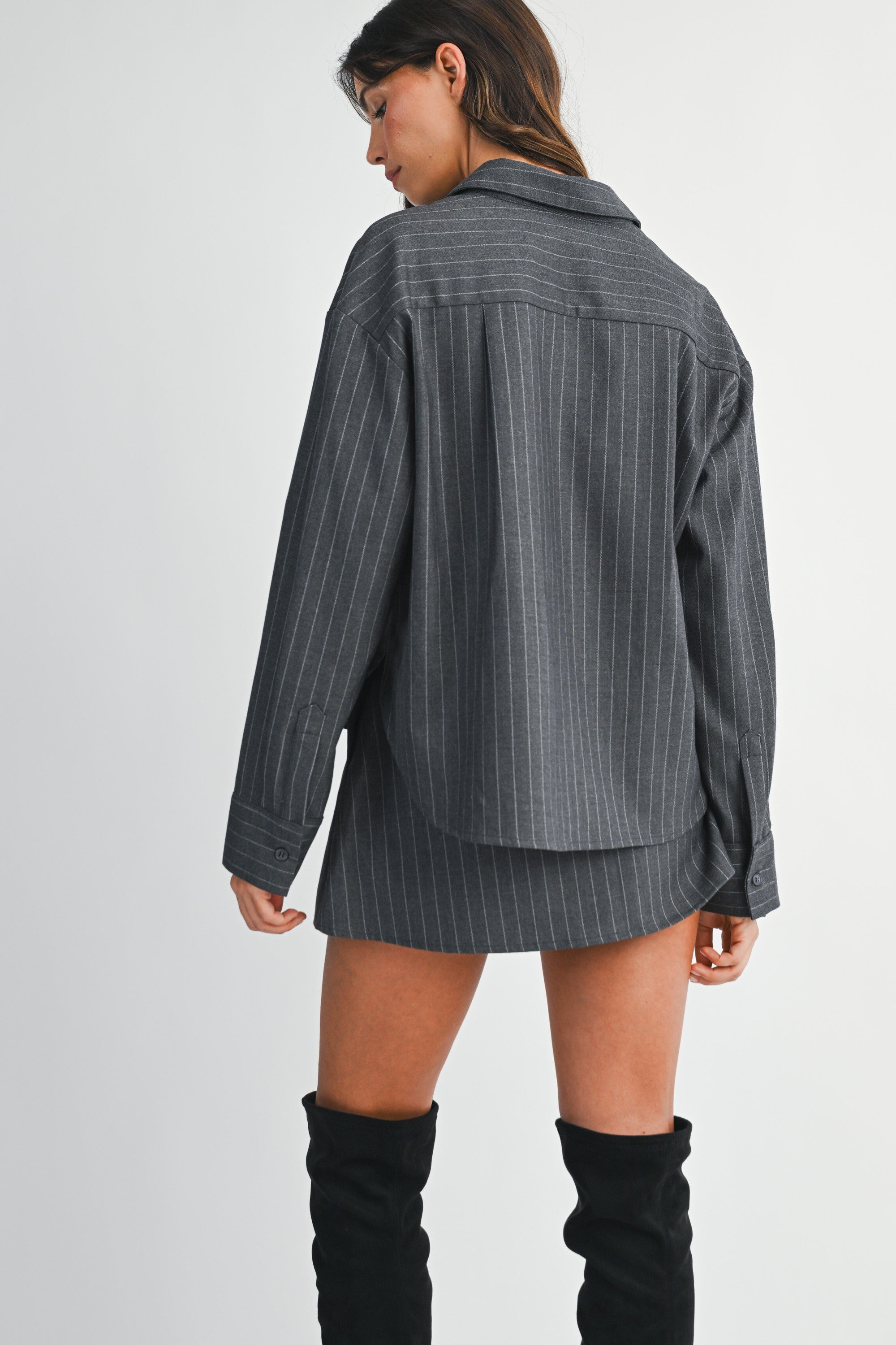 Janina Pinstripe Set