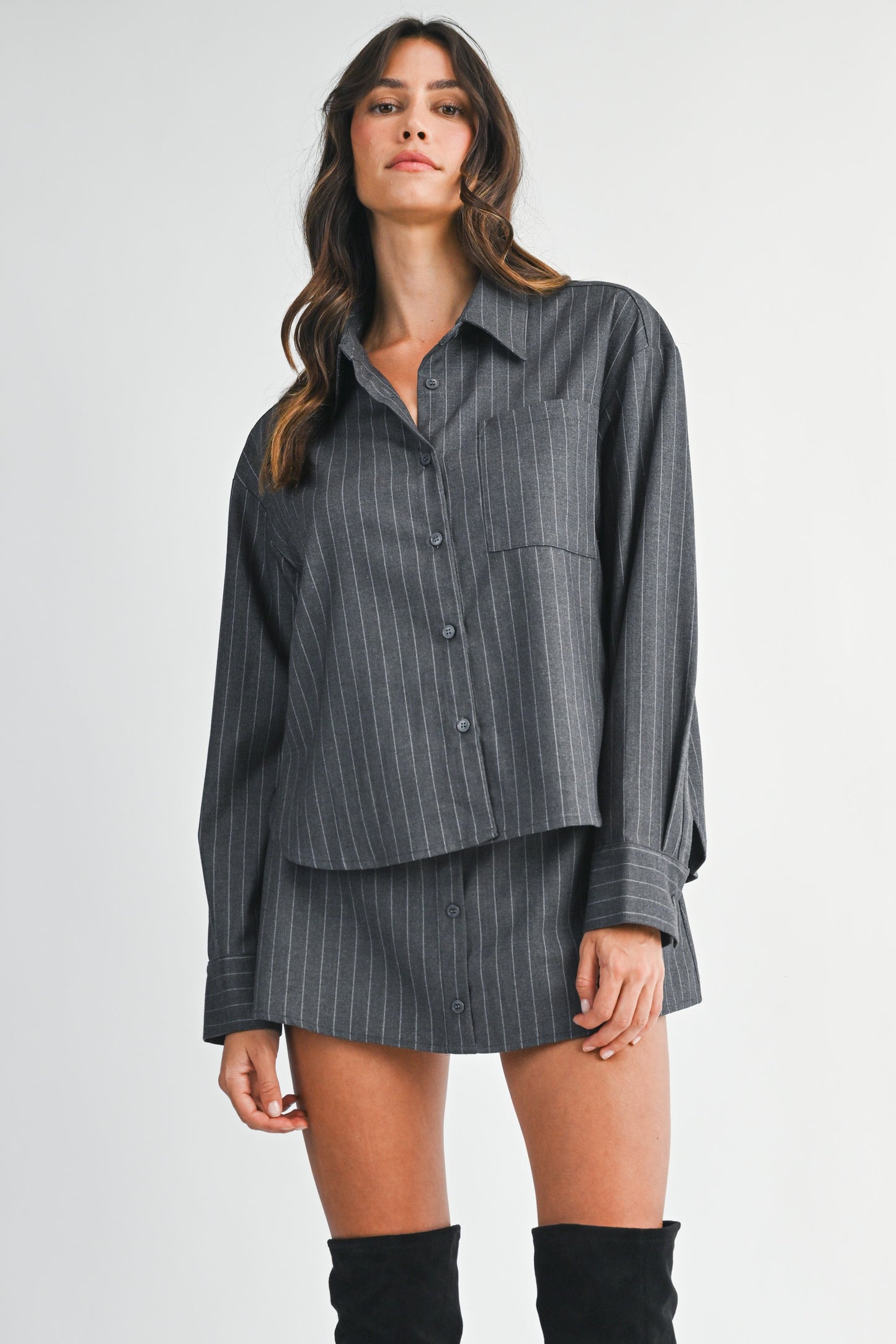 Janina Pinstripe Set