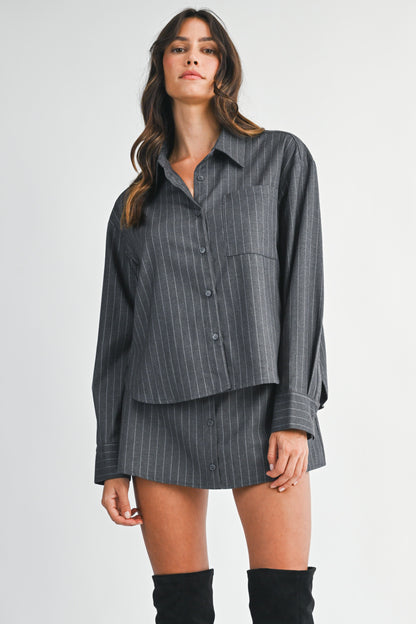 Janina Pinstripe Set