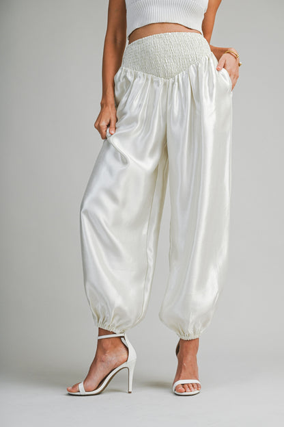 Savvi Satin Pants