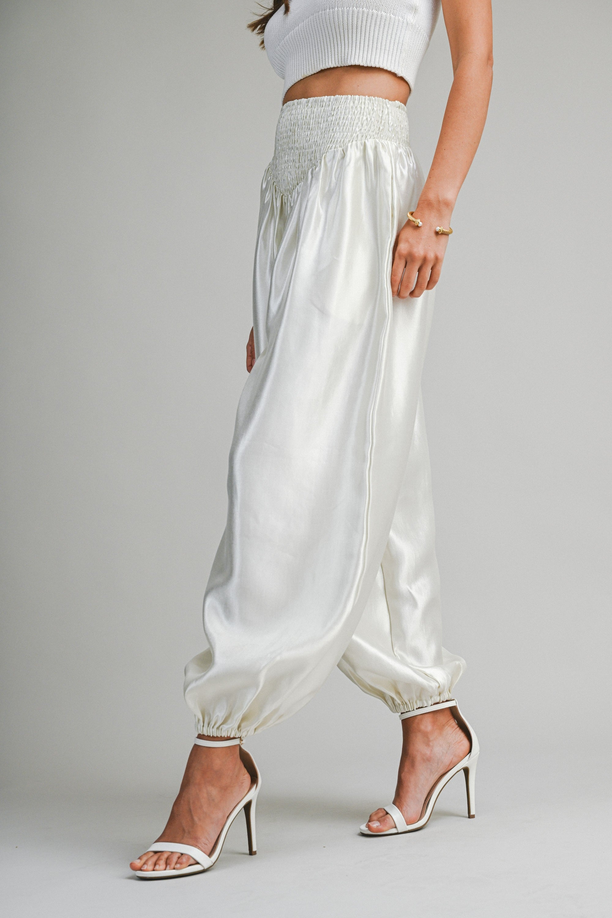 Savvi Satin Pants