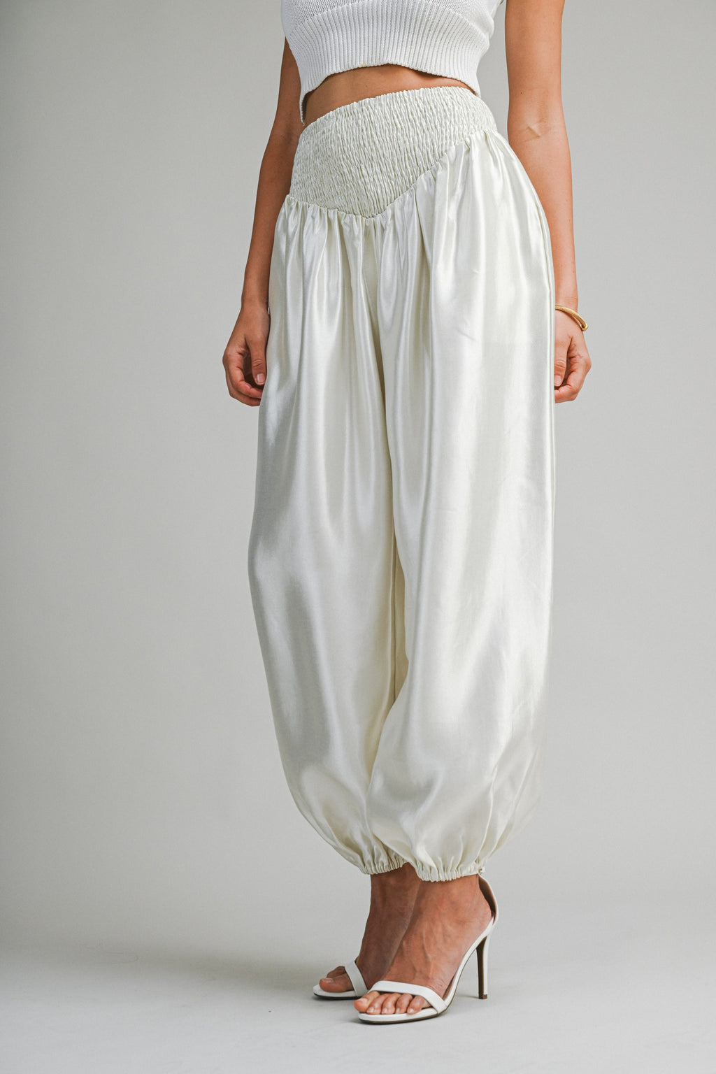 Savvi Satin Pants