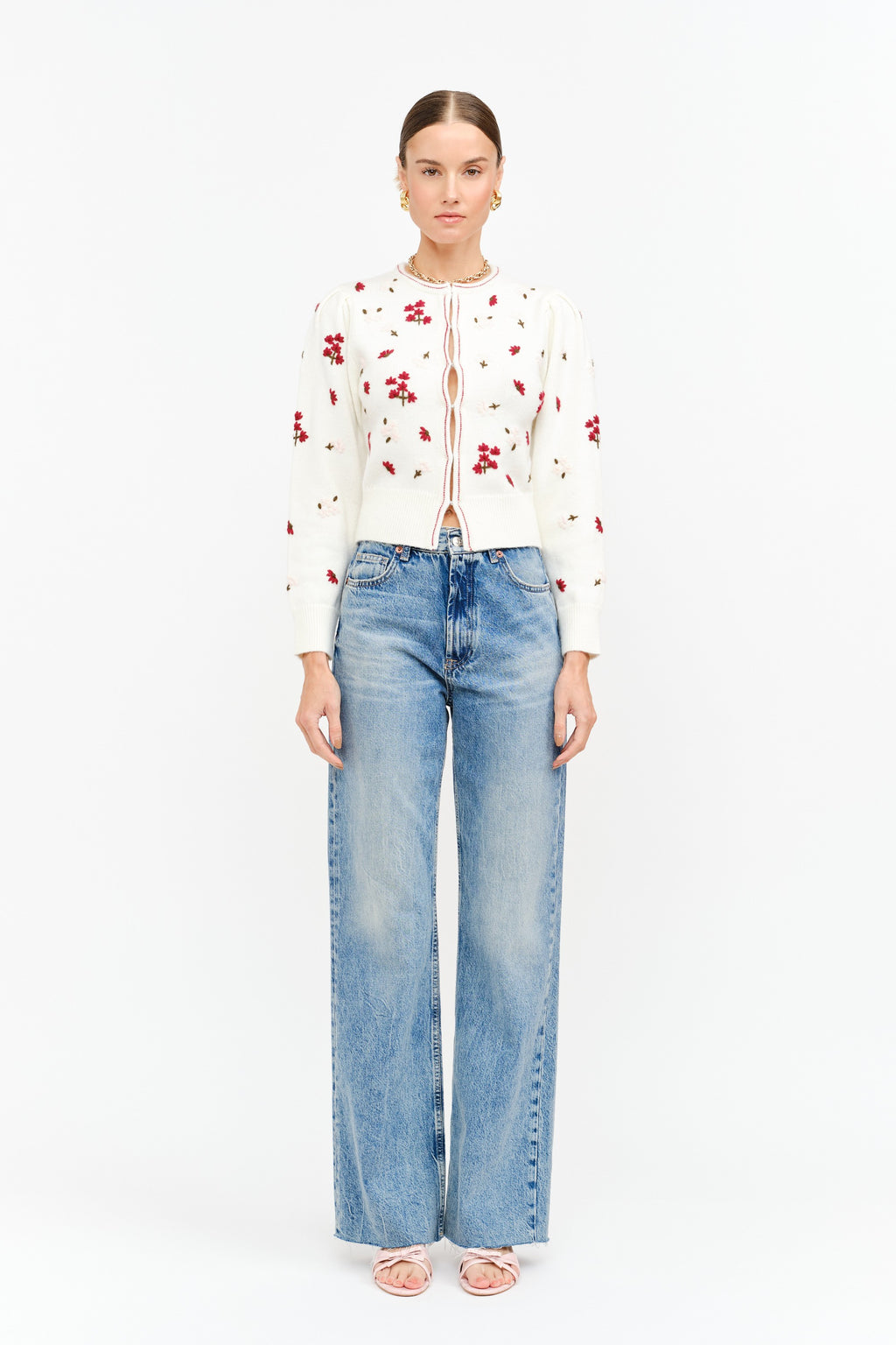 Claridge Embroidered Cardigan