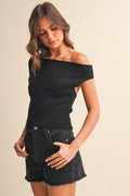 Sylvie Knit Top - Black