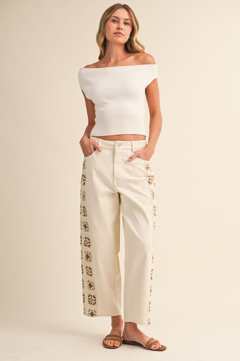 Sylvie Knit Top - Ivory